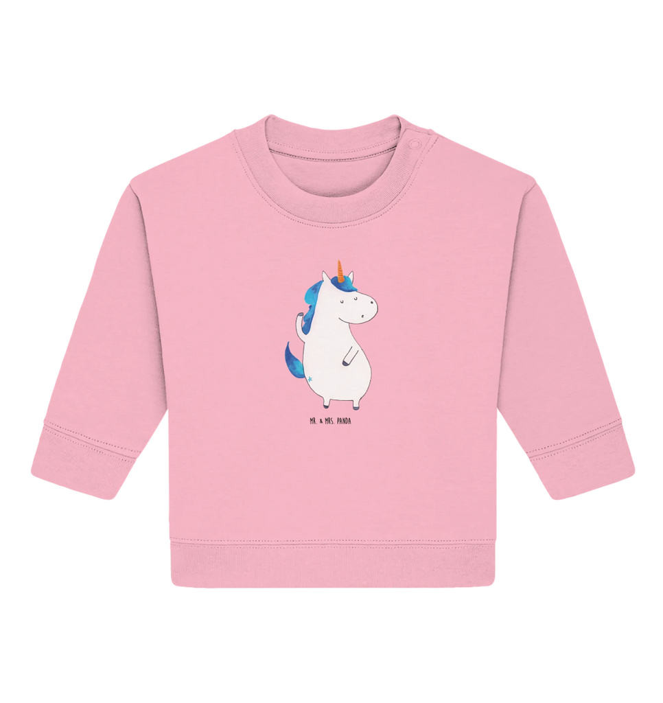 Organic Baby Pullover Einhorn Mann Baby Bullover, Baby Sweatshirt, Einhorn, Einhörner, Einhorn Deko, Pegasus, Unicorn, cool, Mann, Freundin, Familie, bester Freund, BFF, Party, hübsch, beste