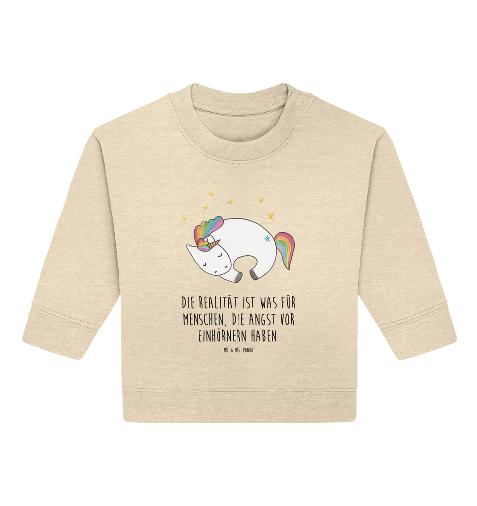 Organic Baby Pullover Einhorn Nacht Baby Bullover, Baby Sweatshirt, Einhorn, Einhörner, Einhorn Deko, Pegasus, Unicorn, Träume, Traum, unicorn, Realität, Menschen, Geschenk, Ruhe, Freundin