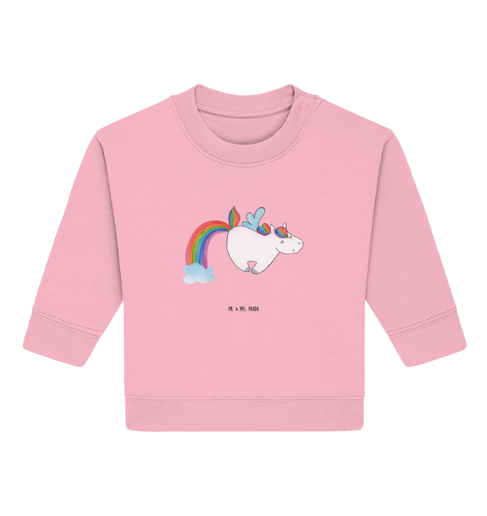 Organic Baby Pullover Einhorn Fliegendes Pferd Baby Bullover, Baby Sweatshirt, Einhorn, Einhörner, Einhorn Deko, Pegasus, Unicorn, Regenbogen, Spielen, Realität, Glitzer, Erwachsenwerden