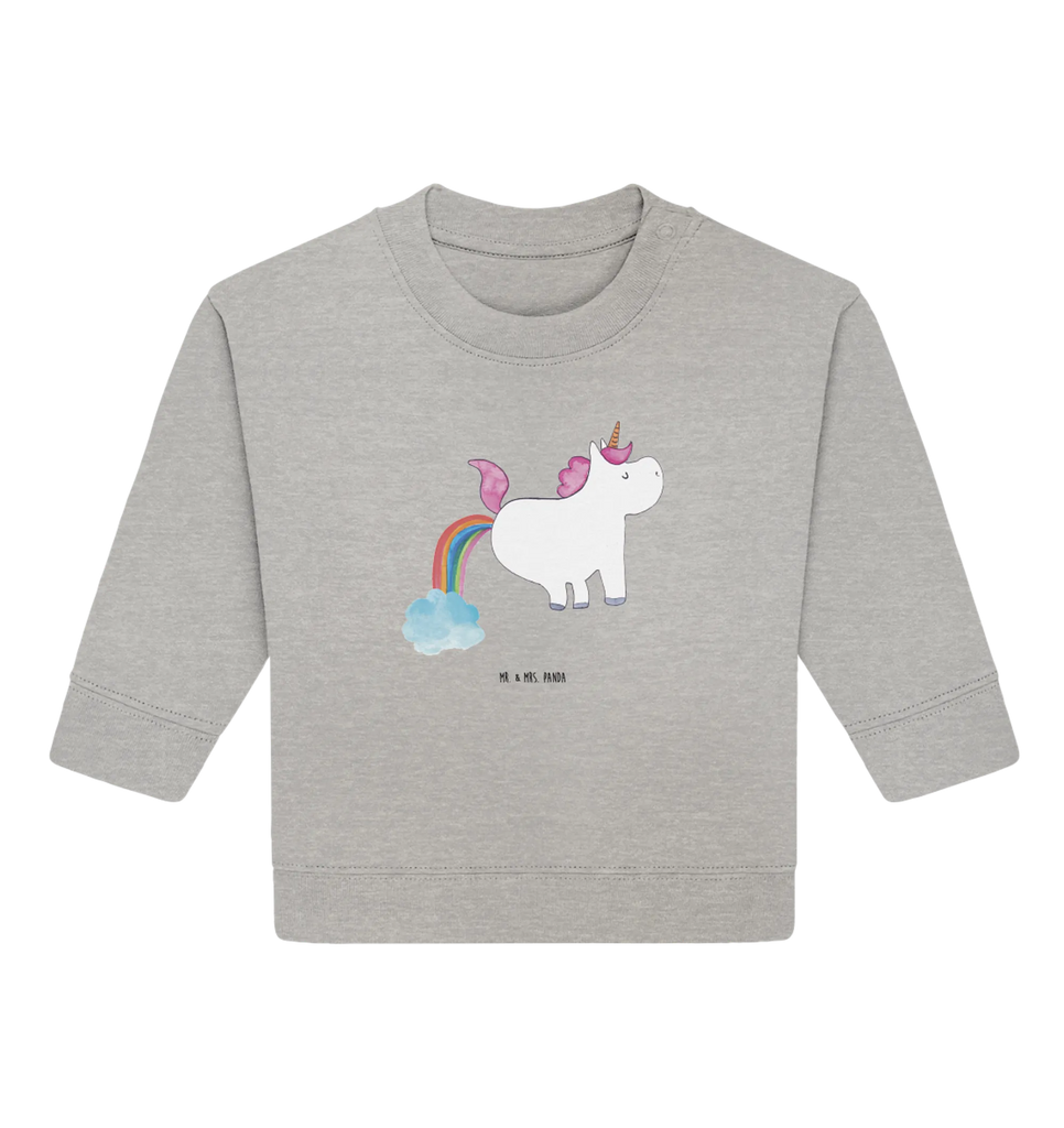 Organic Baby Pullover Einhorn Pupsen Baby Bullover, Baby Sweatshirt, Einhorn, Einhörner, Einhorn Deko, Unicorn, Pups, Regenbogen, Glitzer, Einhornpower, Erwachsenwerden, Spaß, lustig, Freundin