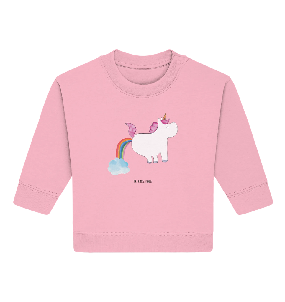 Organic Baby Pullover Einhorn Pupsen Baby Bullover, Baby Sweatshirt, Einhorn, Einhörner, Einhorn Deko, Unicorn, Pups, Regenbogen, Glitzer, Einhornpower, Erwachsenwerden, Spaß, lustig, Freundin