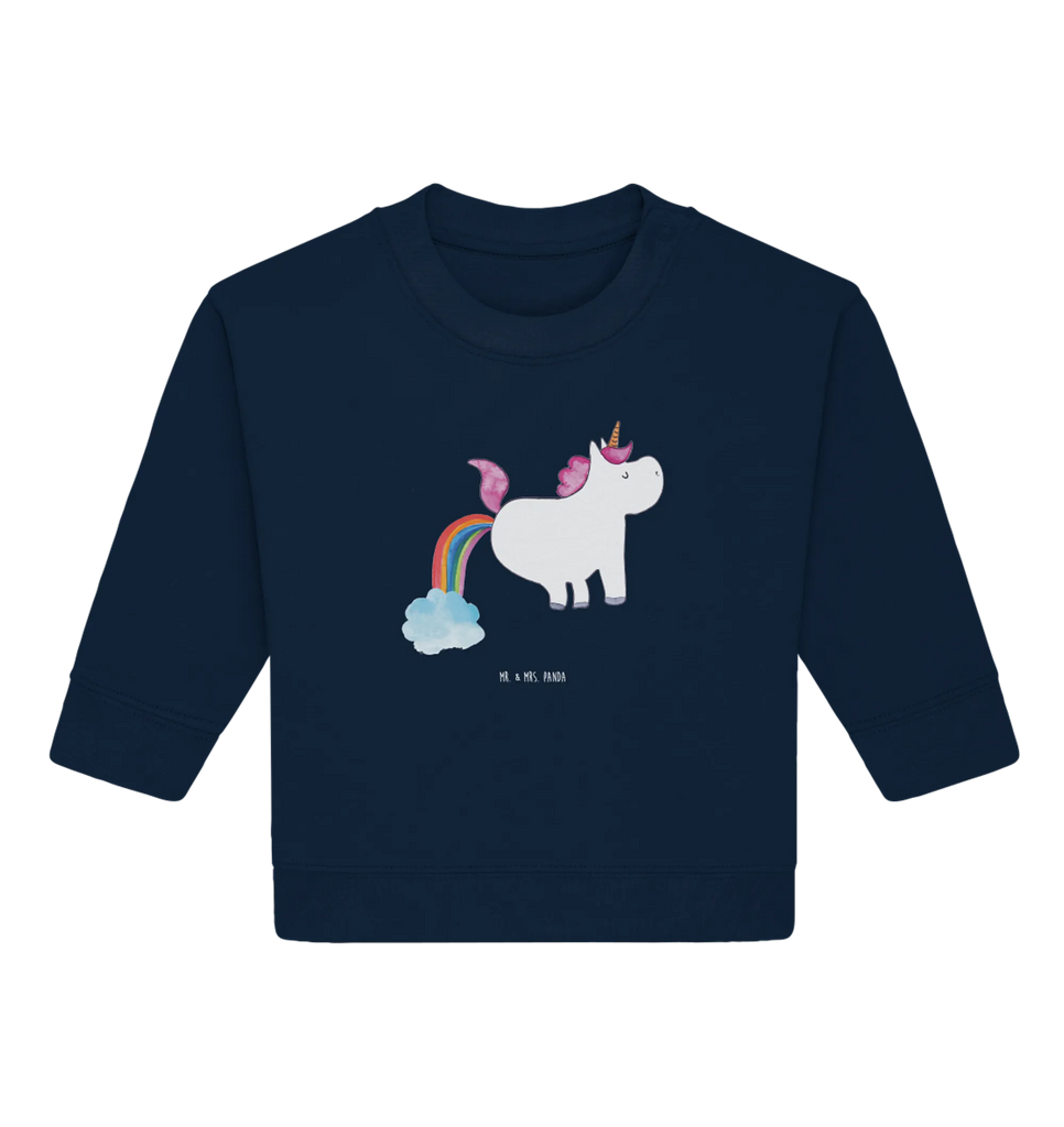 Organic Baby Pullover Einhorn Pupsen Baby Bullover, Baby Sweatshirt, Einhorn, Einhörner, Einhorn Deko, Unicorn, Pups, Regenbogen, Glitzer, Einhornpower, Erwachsenwerden, Spaß, lustig, Freundin