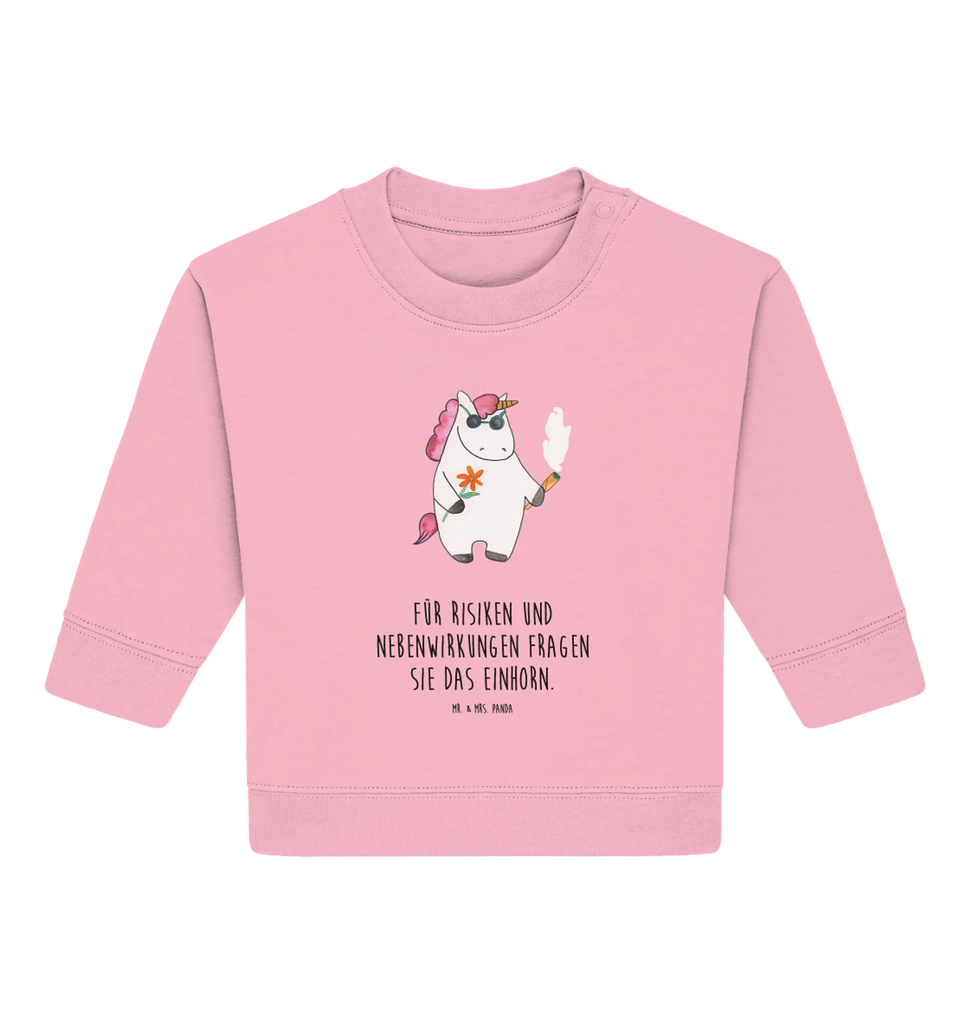 Organic Baby Pullover Einhorn Woodstock Baby Bullover, Baby Sweatshirt, Einhorn, Einhörner, Einhorn Deko, Pegasus, Unicorn, Kiffen, Joint, Zigarette, Alkohol, Party, Spaß. lustig, witzig, Woodstock