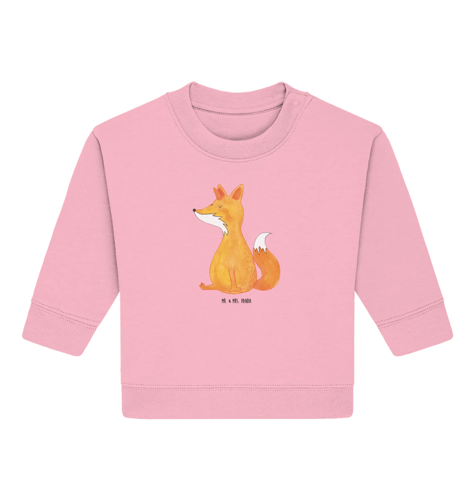 Organic Baby Pullover Einhorn Fuchs Baby Bullover, Baby Sweatshirt, Einhorn, Einhörner, Einhorn Deko, Unicorn, Fuchs, Unicorns, Fuchshörnchen, Fuchshorn, Foxycorn, Füchse