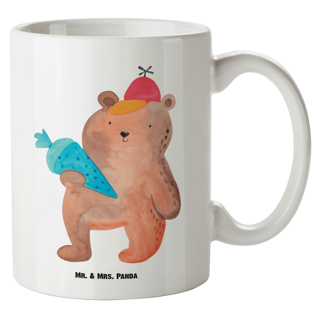 XL Tasse Bär mit Schultüte XL Tasse, Große Tasse, Grosse Kaffeetasse, XL Becher, XL Teetasse, spülmaschinenfest, Jumbo Tasse, Groß, Bär, Teddy, Teddybär, Bär Motiv, Schultüte, Erster Schultag Geschenk, Einschulung Geschenk, Schule Geschenk, Grundschule, Schulanfang, Schulbeginn