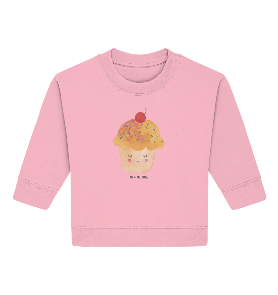 Organic Baby Pullover Cupcake Baby Bullover, Baby Sweatshirt, Tiermotive, Gute Laune, lustige Sprüche, Tiere, Cupcakes, Muffin, Wunder, Küche Deko, Küche Spruch, Backen Geschenk, Geschenk Koch, Motivation Sprüche