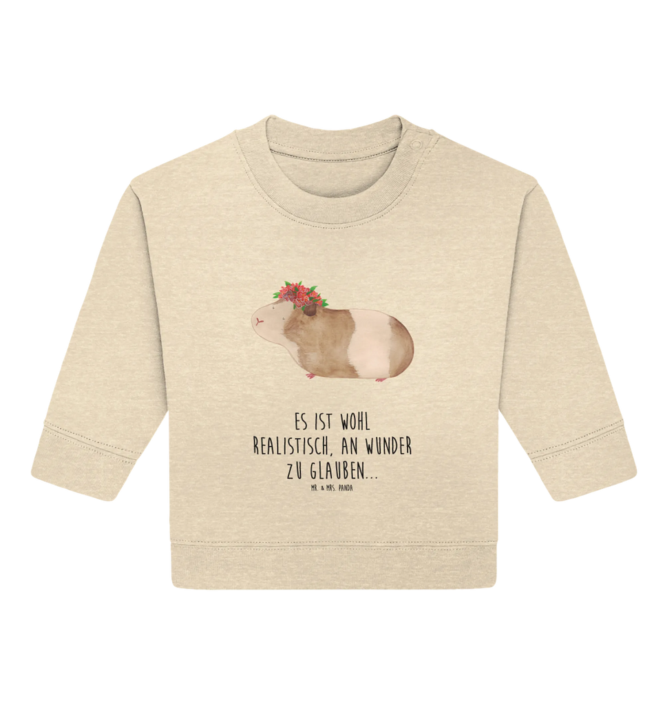 Organic Baby Pullover Meerschweinchen Weisheit Baby Bullover, Baby Sweatshirt, Tiermotive, Gute Laune, lustige Sprüche, Tiere, Meerschweinchen, Meerie, Meeries, Wunder, Blumenkind, Realität, Spruch, Weisheit, Motivation, Wunderland