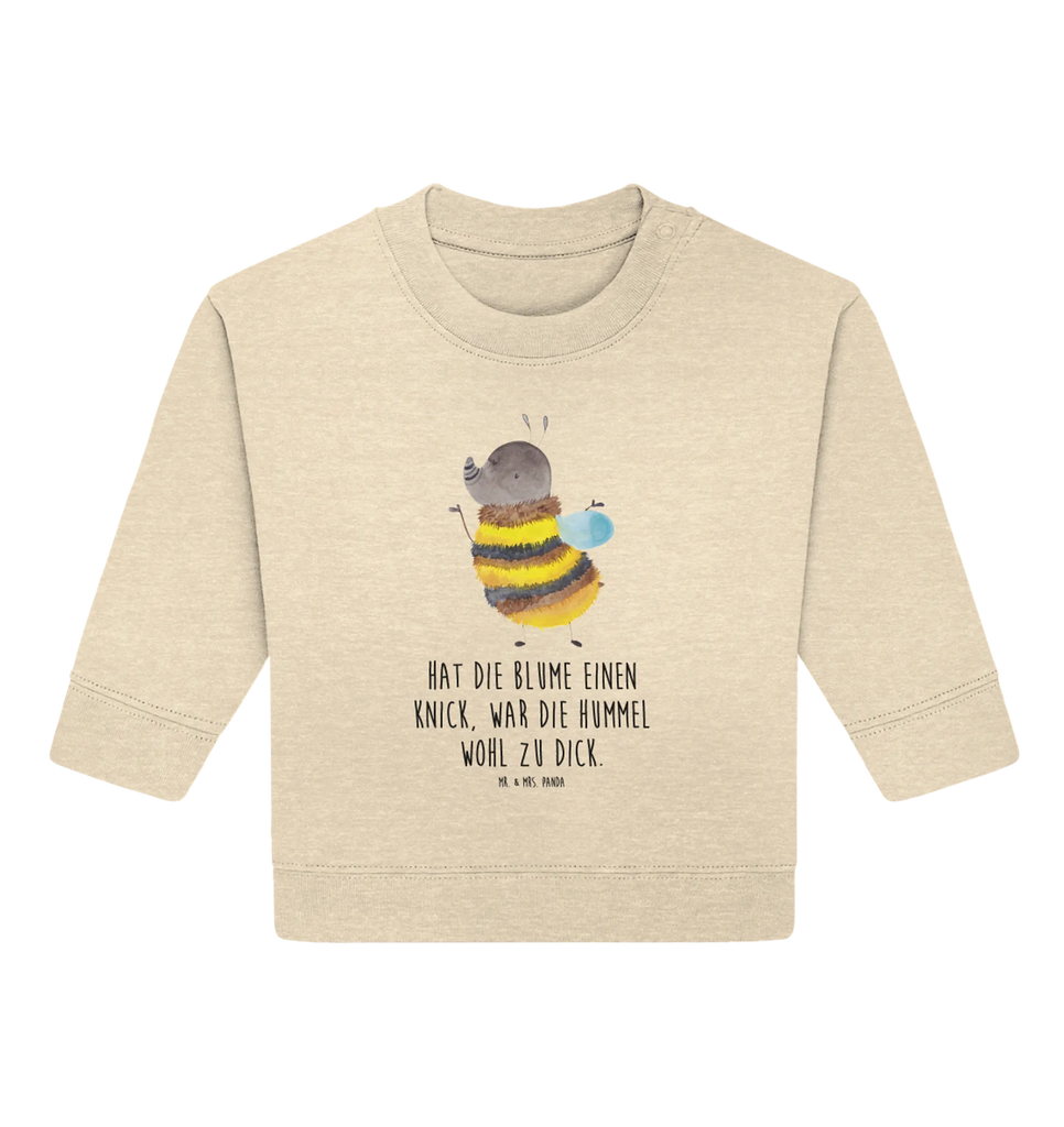 Organic Baby Pullover Hummel flauschig Baby Bullover, Baby Sweatshirt, Tiermotive, Gute Laune, lustige Sprüche, Tiere, Hummel, Flauschig, Biene, Blume, Natur