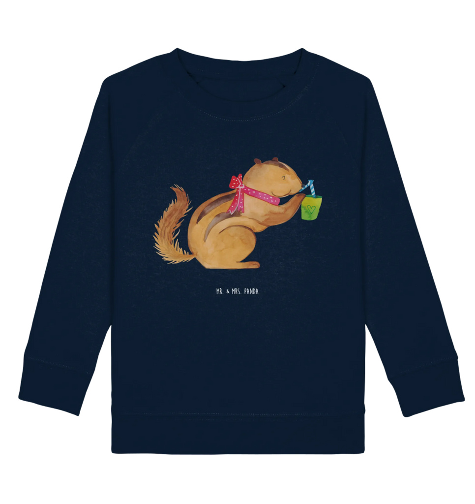 Organic Kinder Pullover Eichhörnchen Smoothie Kinder Pullover, Kinder Sweatshirt, Jungen, Mädchen, Tiermotive, Gute Laune, lustige Sprüche, Tiere, Green Smoothies, Diät, Abnehmen, Streifenhörnchen, Eichhörnchen