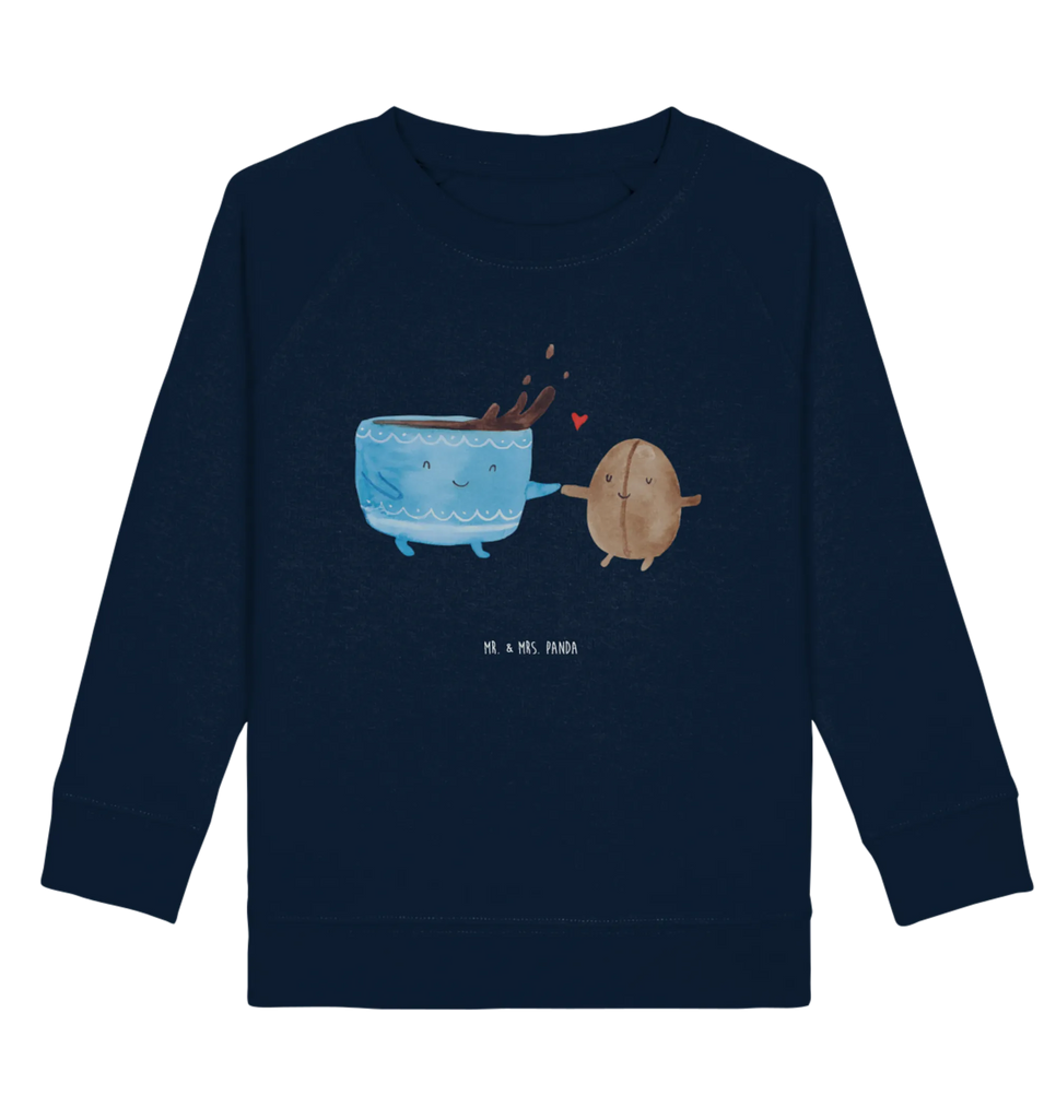 Organic Kinder Pullover Kaffee Bohne Kinder Pullover, Kinder Sweatshirt, Jungen, Mädchen, Tiermotive, Gute Laune, lustige Sprüche, Tiere, Kaffee, Kaffeebohne, Genuss, Zufriedenheit, Glück