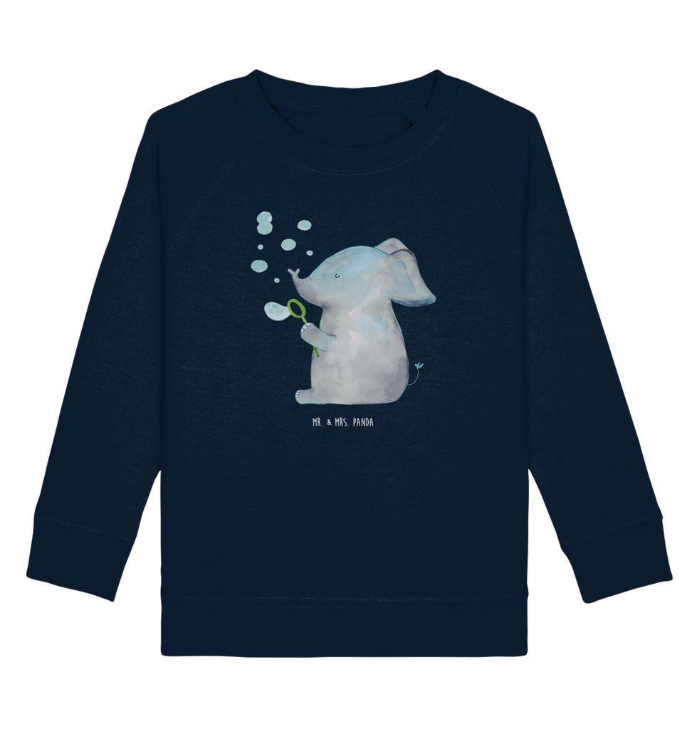 Organic Kinder Pullover Elefant Seifenblasen Kinder Pullover, Kinder Sweatshirt, Jungen, Mädchen, Tiermotive, Gute Laune, lustige Sprüche, Tiere, Elefant, Elefanten, Dickhäuter, Rüsseltier, Seifenblasen, Liebe, Heimat, Gefühl. Daheim, Liebesbeweis, Liebesspruch