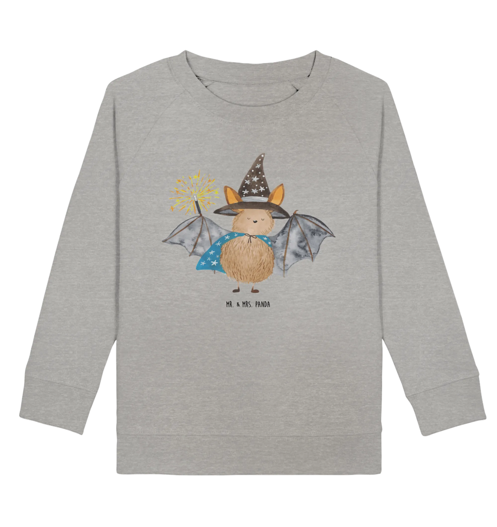 Organic Kinder Pullover Fledermaus Zauberer Kinder Pullover, Kinder Sweatshirt, Jungen, Mädchen, Tiermotive, Gute Laune, lustige Sprüche, Tiere, Fledermaus, Fledermäuse, Zauberer, Magier, Frauen, reinsteigern