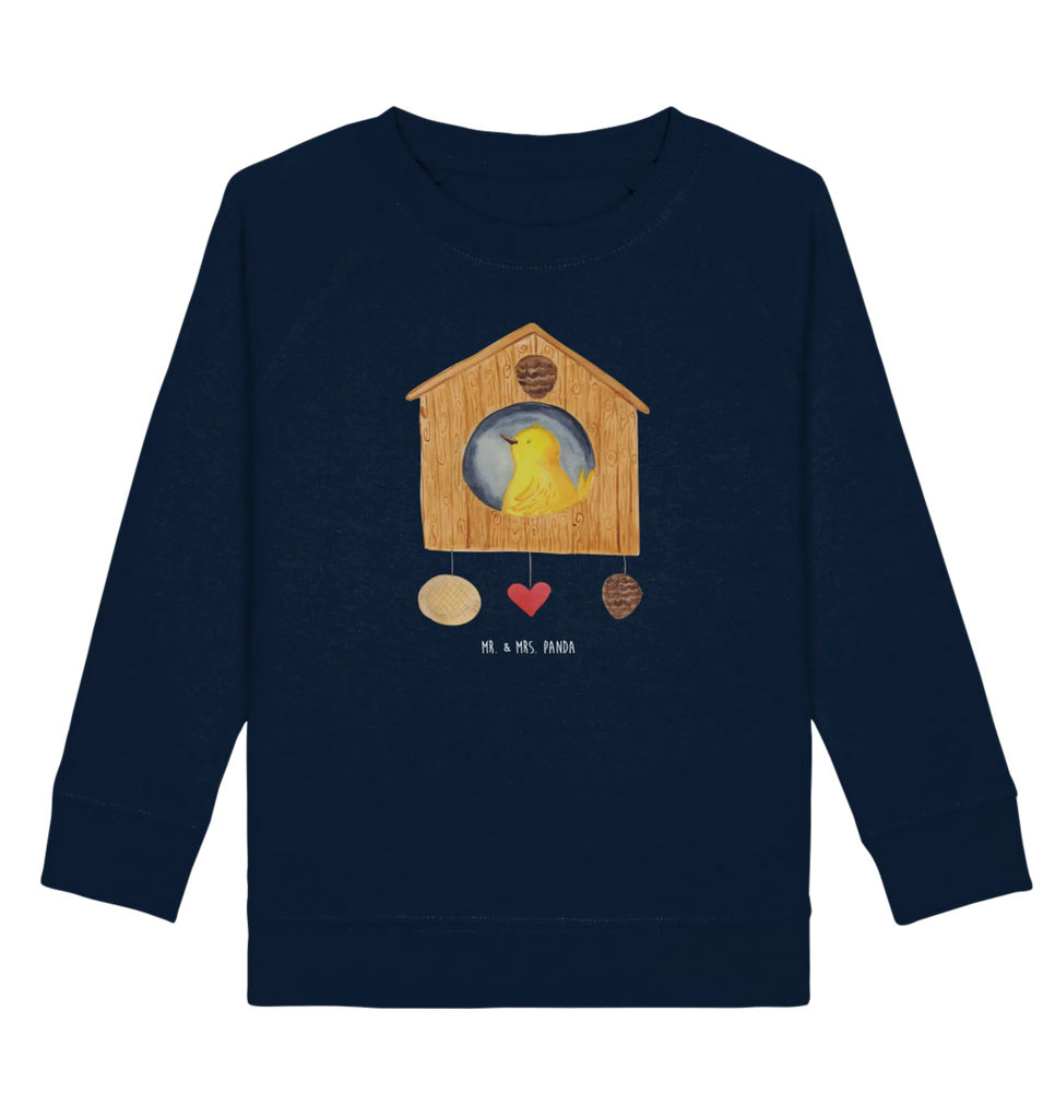 Organic Kinder Pullover Vogelhaus sweet Home Kinder Pullover, Kinder Sweatshirt, Jungen, Mädchen, Tiermotive, Gute Laune, lustige Sprüche, Tiere, Vogelhaus, Vogel, Home sweet Home, Einzug, Umzug, Geschenk, Einzugsgeschenk, Hausbau, Haus