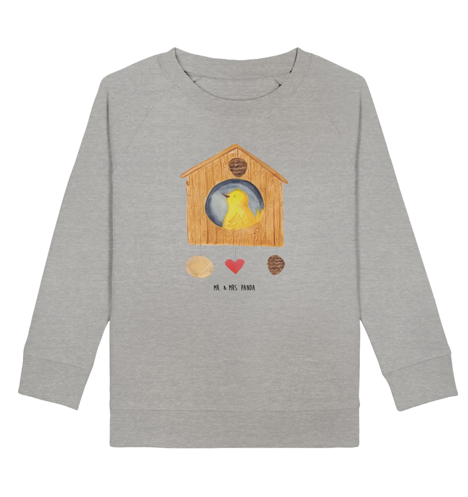 Organic Kinder Pullover Vogelhaus sweet Home Kinder Pullover, Kinder Sweatshirt, Jungen, Mädchen, Tiermotive, Gute Laune, lustige Sprüche, Tiere, Vogelhaus, Vogel, Home sweet Home, Einzug, Umzug, Geschenk, Einzugsgeschenk, Hausbau, Haus