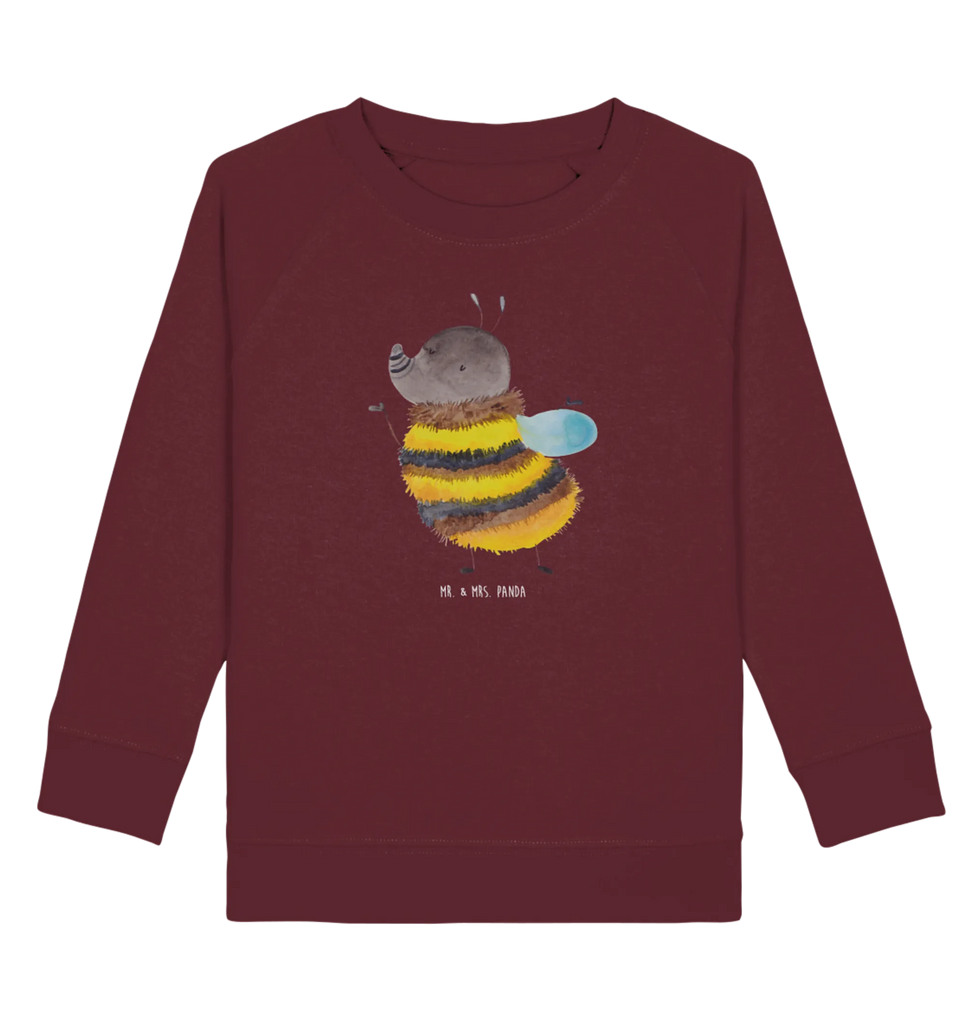 Organic Kinder Pullover Hummel flauschig Kinder Pullover, Kinder Sweatshirt, Jungen, Mädchen, Tiermotive, Gute Laune, lustige Sprüche, Tiere, Hummel, Flauschig, Biene, Blume, Natur