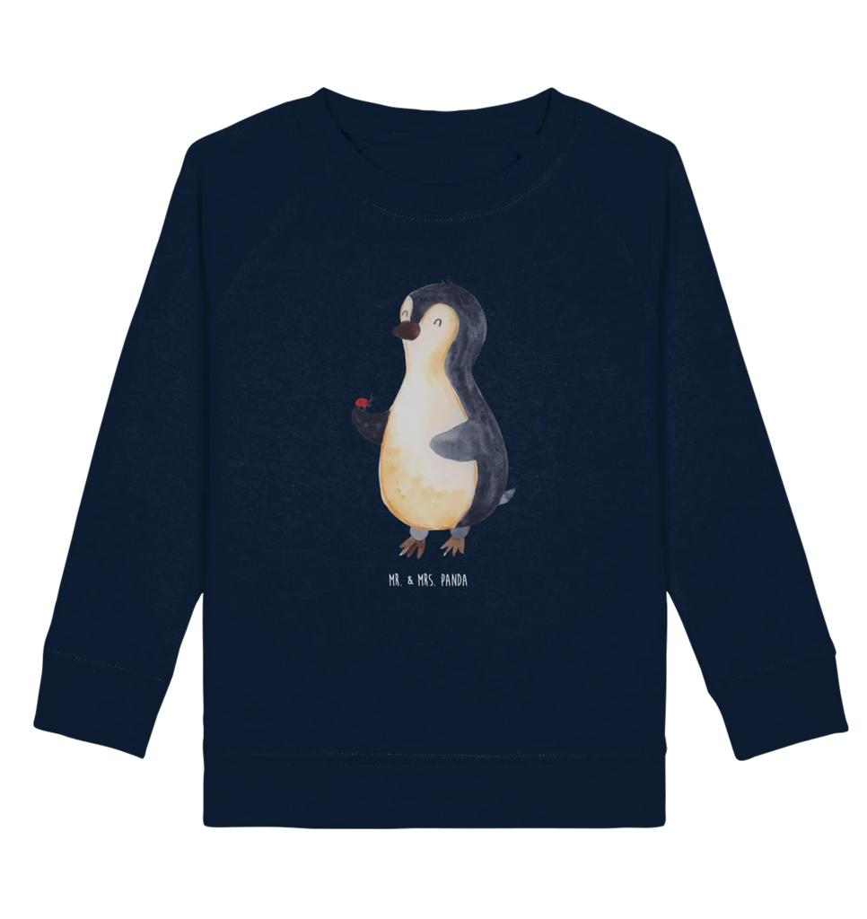 Organic Kinder Pullover Pinguin Marienkäfer Kinder Pullover, Kinder Sweatshirt, Jungen, Mädchen, Pinguin, Pinguine, Marienkäfer, Liebe, Wunder, Glück, Freude, Lebensfreude