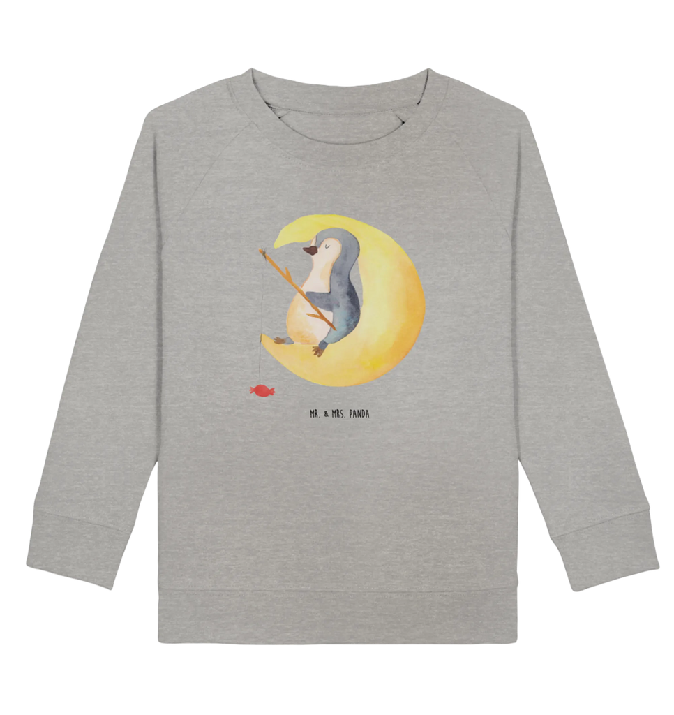 Organic Kinder Pullover Pinguin Mond Kinder Pullover, Kinder Sweatshirt, Jungen, Mädchen, Pinguin, Pinguine, Spruch, schlafen, Nachtruhe, Einschlafen, Schlafzimmer, Schlafstörungen, Gästezimmer