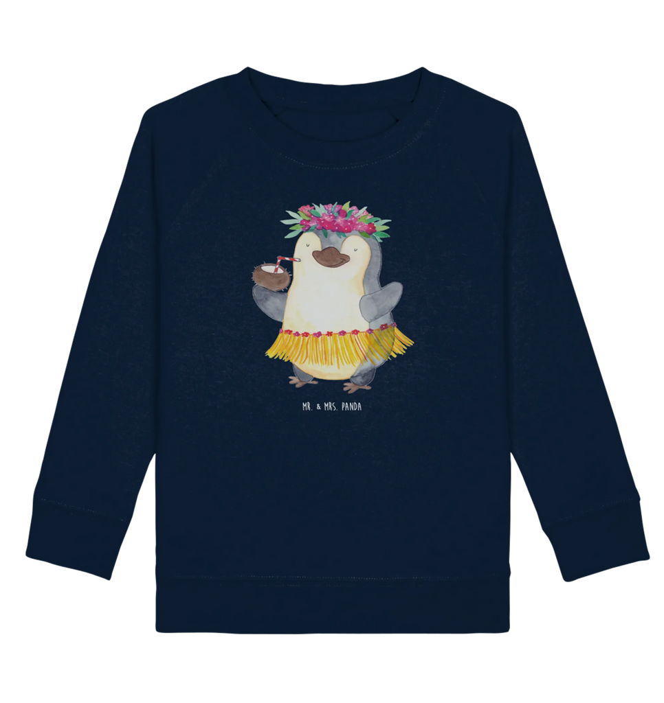 Organic Kinder Pullover Pinguin Kokosnuss Kinder Pullover, Kinder Sweatshirt, Jungen, Mädchen, Pinguin, Aloha, Hawaii, Urlaub, Kokosnuss, Pinguine