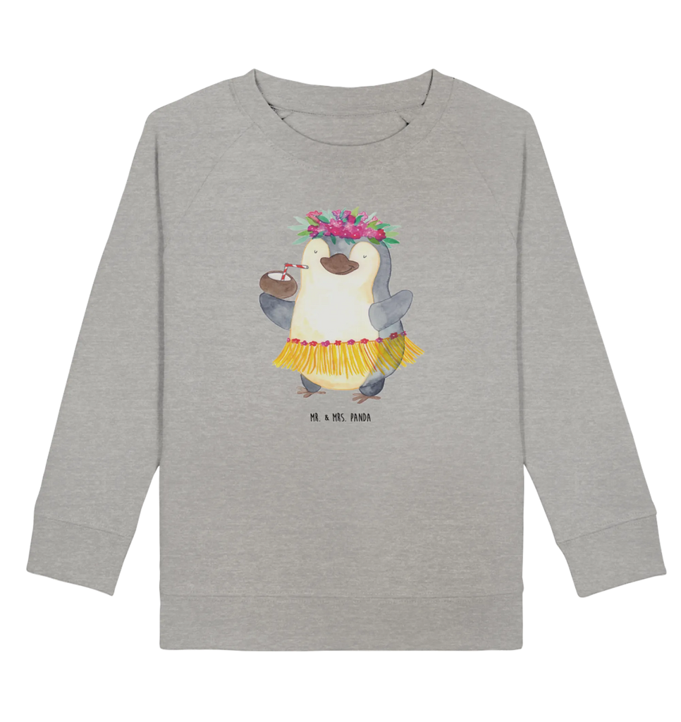 Organic Kinder Pullover Pinguin Kokosnuss Kinder Pullover, Kinder Sweatshirt, Jungen, Mädchen, Pinguin, Aloha, Hawaii, Urlaub, Kokosnuss, Pinguine