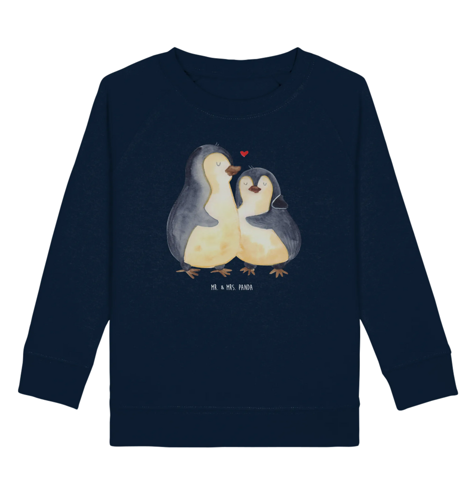 Organic Kinder Pullover Pinguin umarmend Kinder Pullover, Kinder Sweatshirt, Jungen, Mädchen, Pinguin, Liebe, Liebespaar, Liebesbeweis, Liebesgeschenk, Verlobung, Jahrestag, Hochzeitstag, Hochzeit, Hochzeitsgeschenk