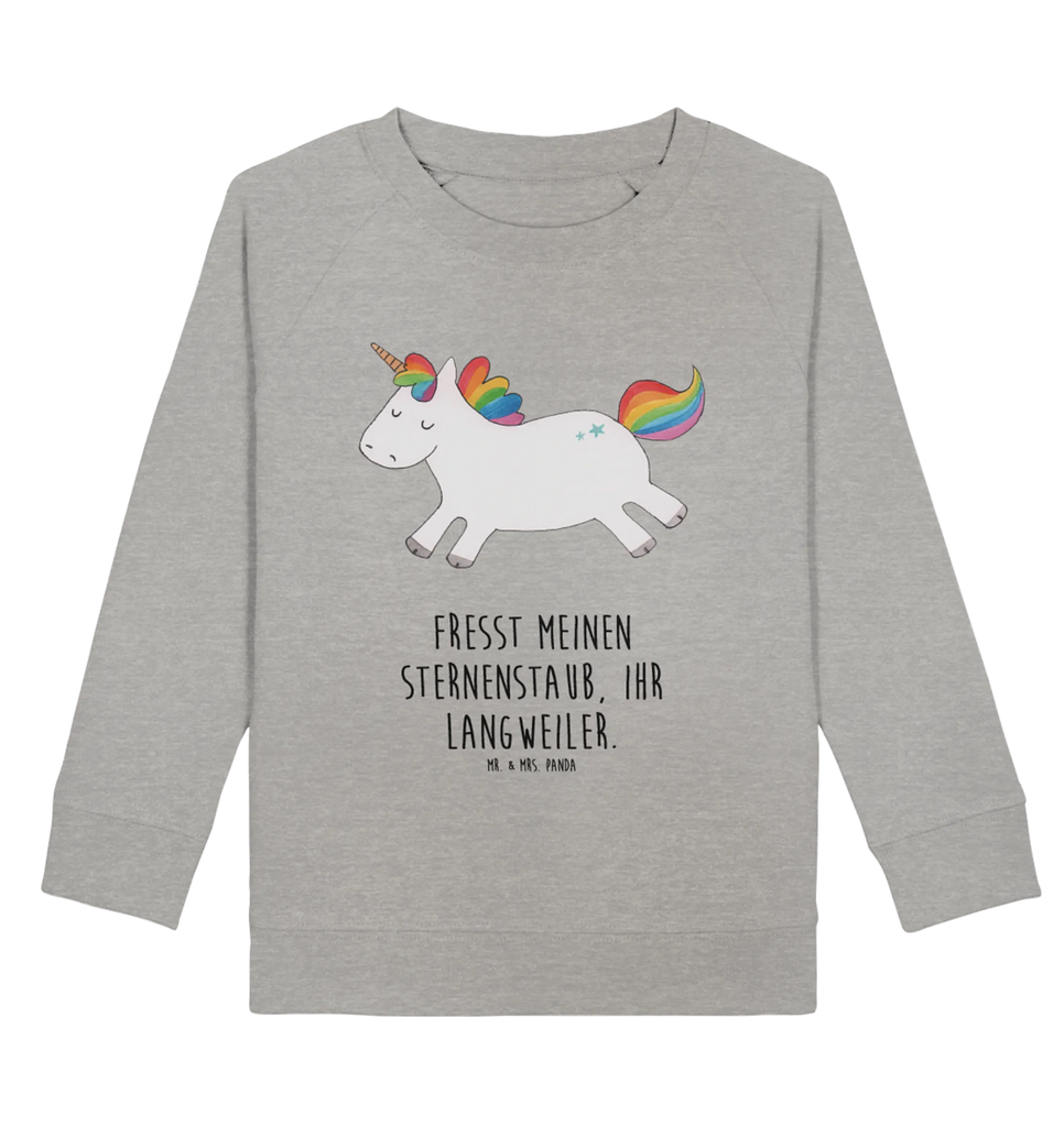 Organic Kinder Pullover Einhorn Happy Kinder Pullover, Kinder Sweatshirt, Jungen, Mädchen, Einhorn, Einhörner, Einhorn Deko, Unicorn, glücklich, fröhlich, Spaß, Freude, Lebensfreude, witzig, spannend, Lächeln, Lachen