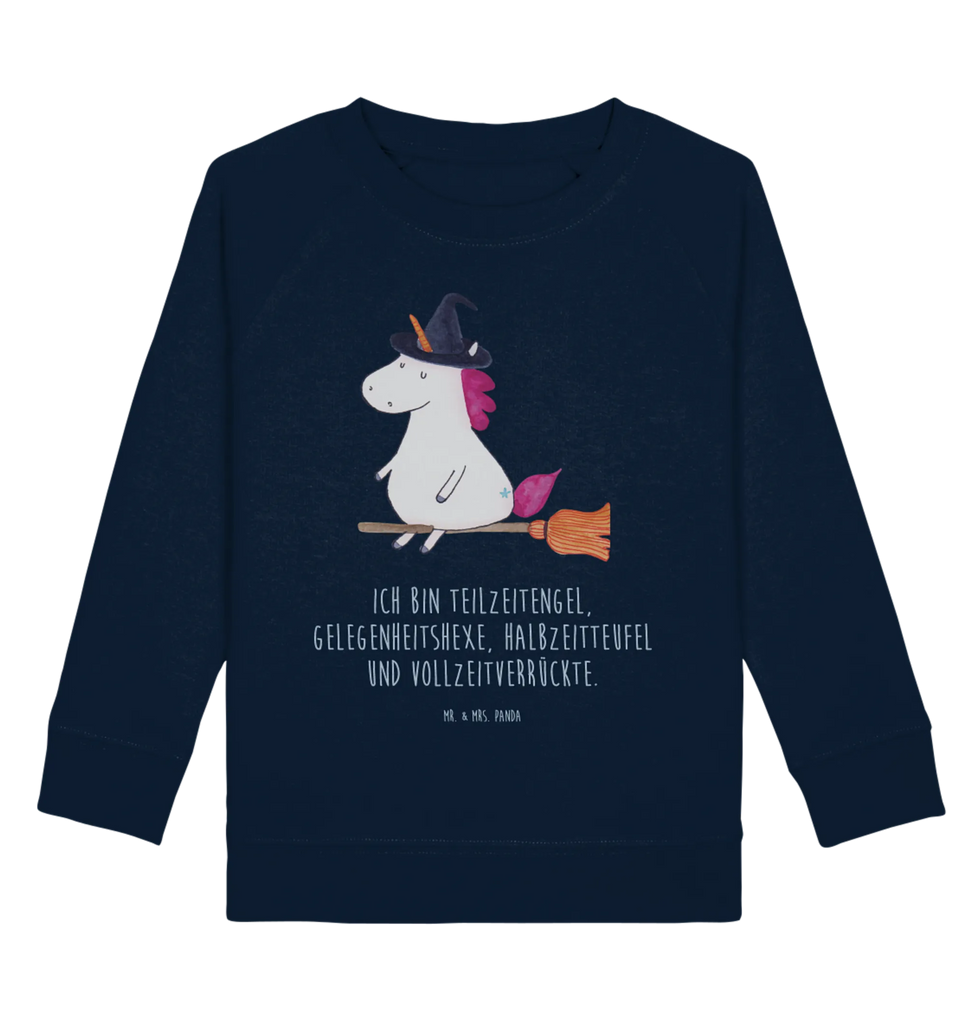 Organic Kinder Pullover Einhorn Hexe Kinder Pullover, Kinder Sweatshirt, Jungen, Mädchen, Einhorn, Einhörner, Einhorn Deko, Unicorn, Frau, Ehefrau, Hexe, Teufel, Engel, Verrückte, Freundin, Leben, Zicke