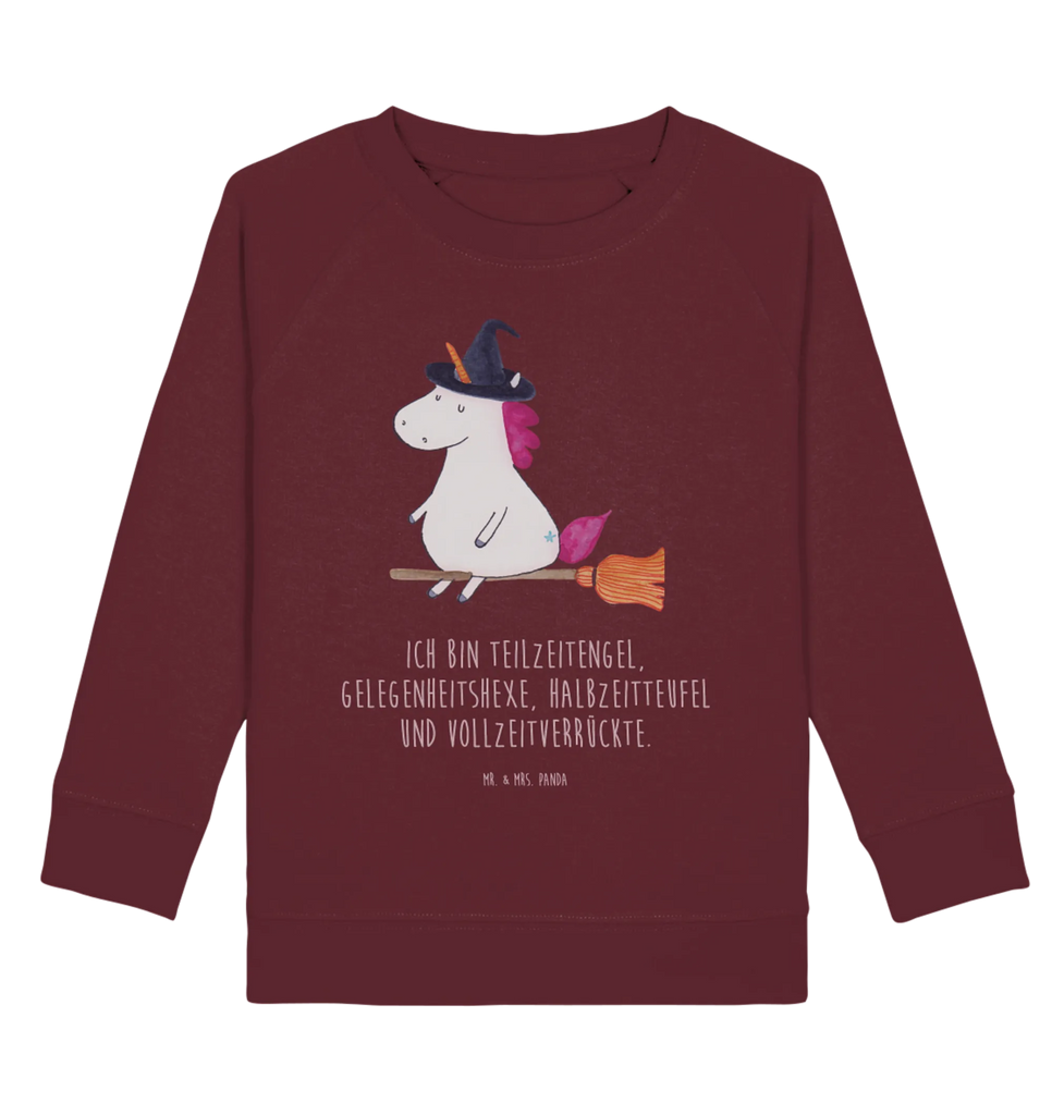 Organic Kinder Pullover Einhorn Hexe Kinder Pullover, Kinder Sweatshirt, Jungen, Mädchen, Einhorn, Einhörner, Einhorn Deko, Unicorn, Frau, Ehefrau, Hexe, Teufel, Engel, Verrückte, Freundin, Leben, Zicke