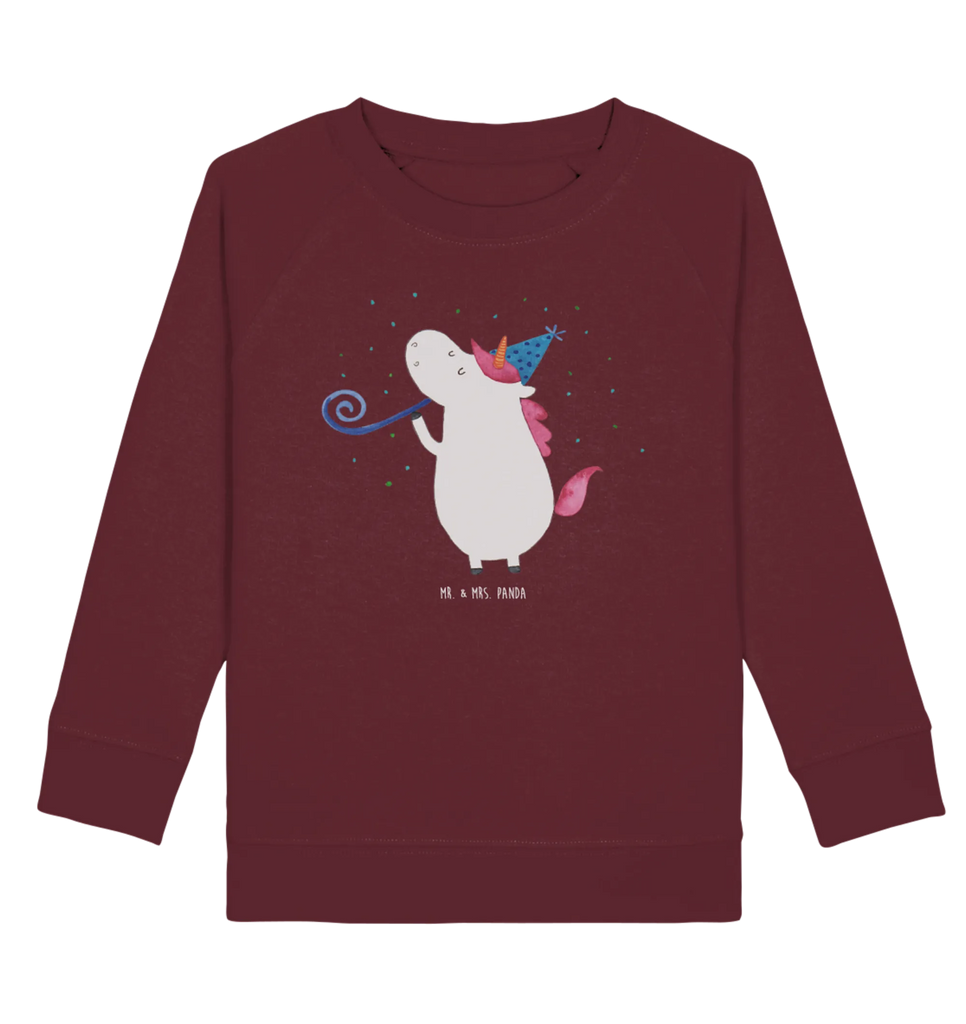 Organic Kinder Pullover Einhorn Party Kinder Pullover, Kinder Sweatshirt, Jungen, Mädchen, Einhorn, Einhörner, Einhorn Deko, Pegasus, Unicorn, Glitzer, Konfetti, Party, Geburtstag, Feier, Fest, Alkohol, Disco, Club