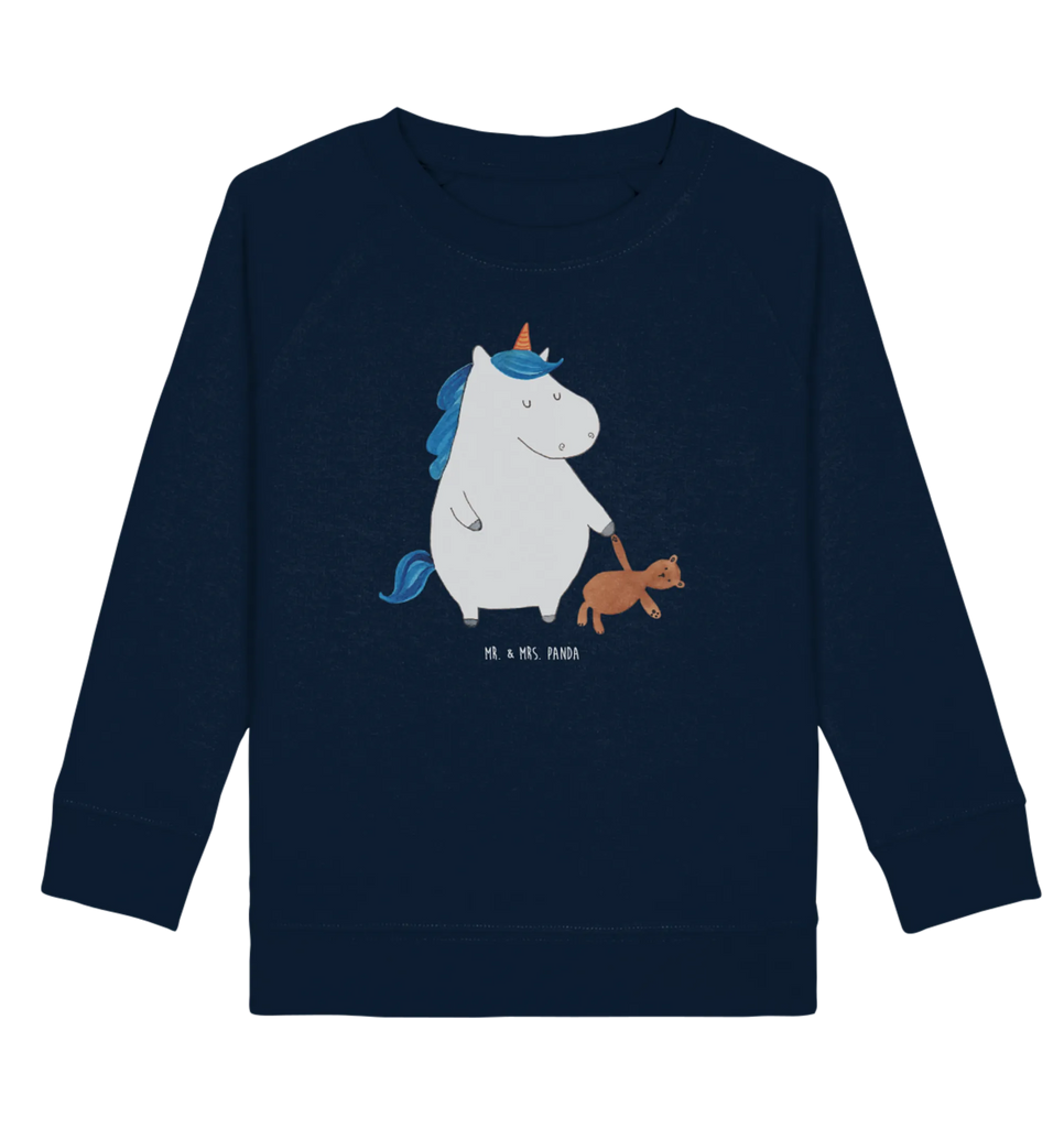 Organic Kinder Pullover Einhorn Teddy Kinder Pullover, Kinder Sweatshirt, Jungen, Mädchen, Einhorn, Einhörner, Einhorn Deko, Unicorn, schlafen, gute Nacht, Single, Bett, Träumen, Freundin, Singleleben