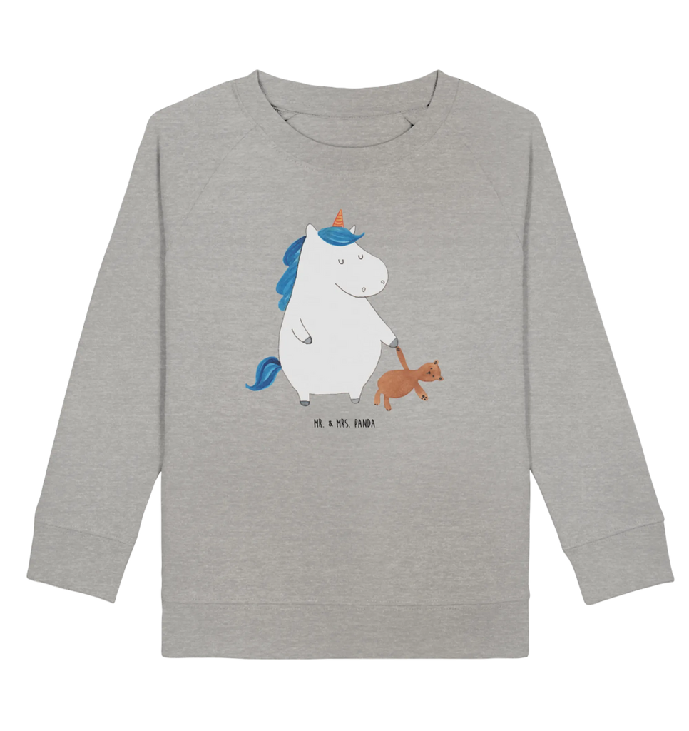 Organic Kinder Pullover Einhorn Teddy Kinder Pullover, Kinder Sweatshirt, Jungen, Mädchen, Einhorn, Einhörner, Einhorn Deko, Unicorn, schlafen, gute Nacht, Single, Bett, Träumen, Freundin, Singleleben