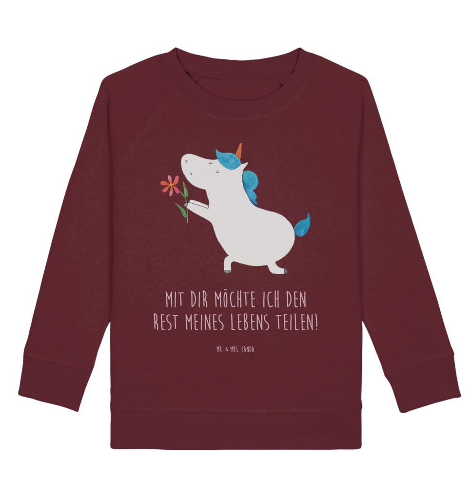 Organic Kinder Pullover Einhorn Blume Kinder Pullover, Kinder Sweatshirt, Jungen, Mädchen, Einhorn, Einhörner, Einhorn Deko, Pegasus, Unicorn, Liebe, Liebesbeweis, Antrag, Heiratsantrag, Verlobung, Ehepaar, Pärchen, Partner, Freund, Freundin, Ehe, heiraten