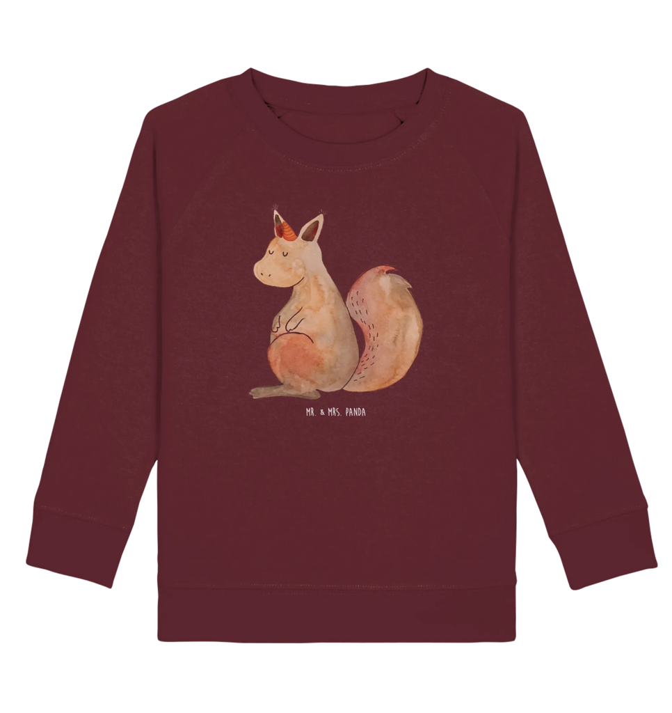 Organic Kinder Pullover Einhörnchen Glaube Kinder Pullover, Kinder Sweatshirt, Jungen, Mädchen, Einhorn, Einhörner, Einhorn Deko, Pegasus, Unicorn, Einhörnchen, Eichhörnchen, Eichhorn