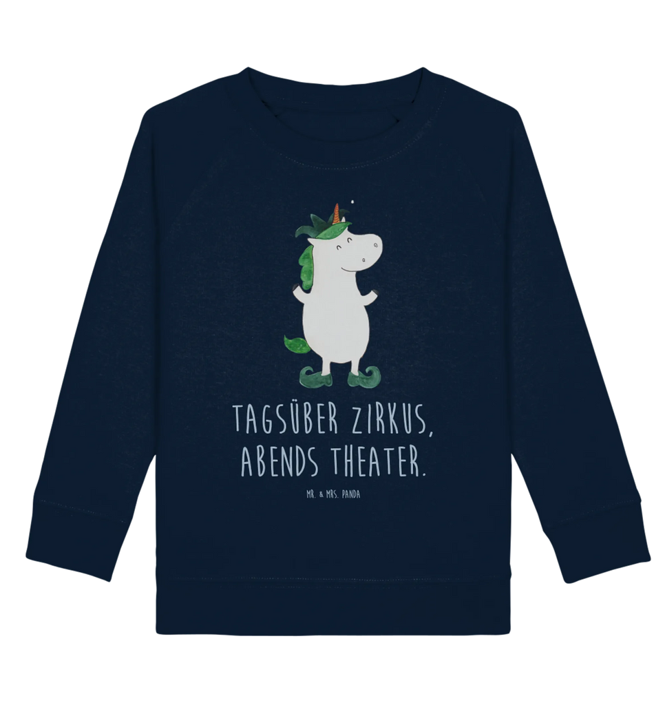 Organic Kinder Pullover Einhorn Joker Kinder Pullover, Kinder Sweatshirt, Jungen, Mädchen, Einhorn, Einhörner, Einhorn Deko, Pegasus, Unicorn, Hofnarr, Kasper, Gaukler, Mittelalter