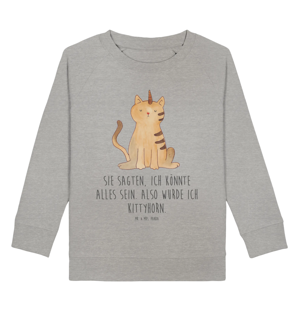 Organic Kinder Pullover Einhorn Katze Kinder Pullover, Kinder Sweatshirt, Jungen, Mädchen, Einhorn, Einhörner, Einhorn Deko, Pegasus, Unicorn, Katzer, Mieze, Regenbogen, Glitzer, Einhornpower, Erwachsenwerden, Katze, Katzenhorn, Einhornkatze, Kittyhorn