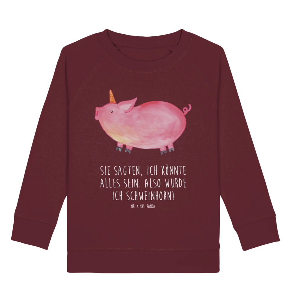 Organic Kinder Pullover Einhorn Schweinhorn Kinder Pullover, Kinder Sweatshirt, Jungen, Mädchen, Einhorn, Einhörner, Einhorn Deko, Pegasus, Unicorn, Party, Spaß, Schwein, Schweinhorn, Bauer, witzig. lustig, Spruch, geschenk, Pig, Piggy, funny, english, englisch