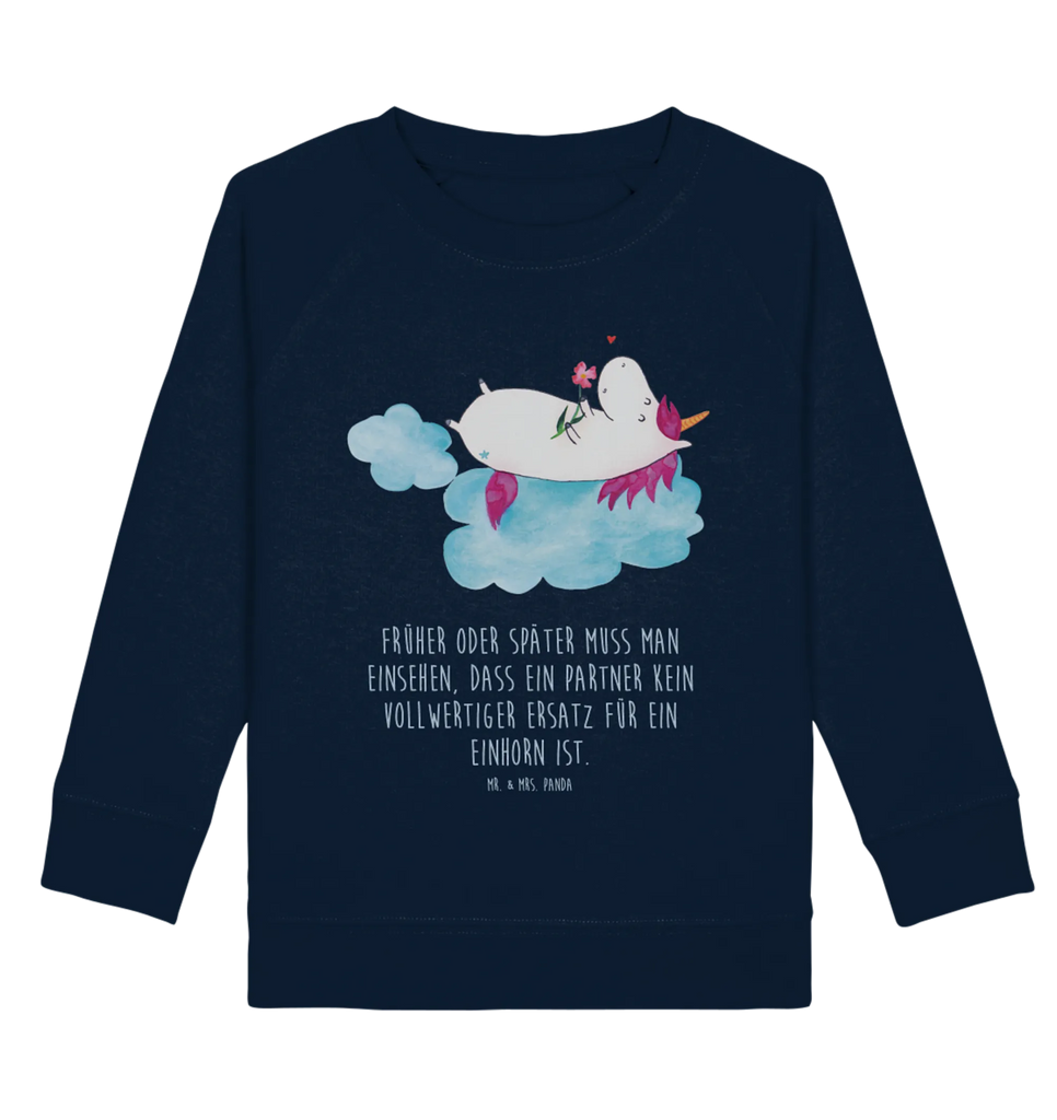 Organic Kinder Pullover Einhorn verliebt auf Wolke Kinder Pullover, Kinder Sweatshirt, Jungen, Mädchen, Einhorn, Einhörner, Einhorn Deko, Unicorn, verliebt, Liebe, Liebesbeweis, Freundin, Wolke