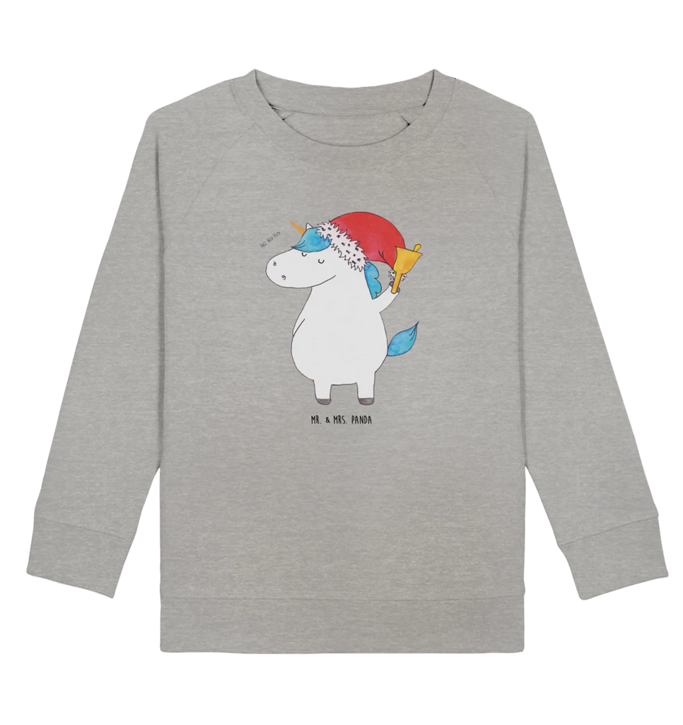 Organic Kinder Pullover Einhorn Weihnachtsmann Kinder Pullover, Kinder Sweatshirt, Jungen, Mädchen, Einhorn, Einhörner, Einhorn Deko, Unicorn, Gin, Schokolade, Schoki, Weihnachten, Weihnachtsmann, Nikolaus, Wunschzettel, Wunschliste, Feenstaub