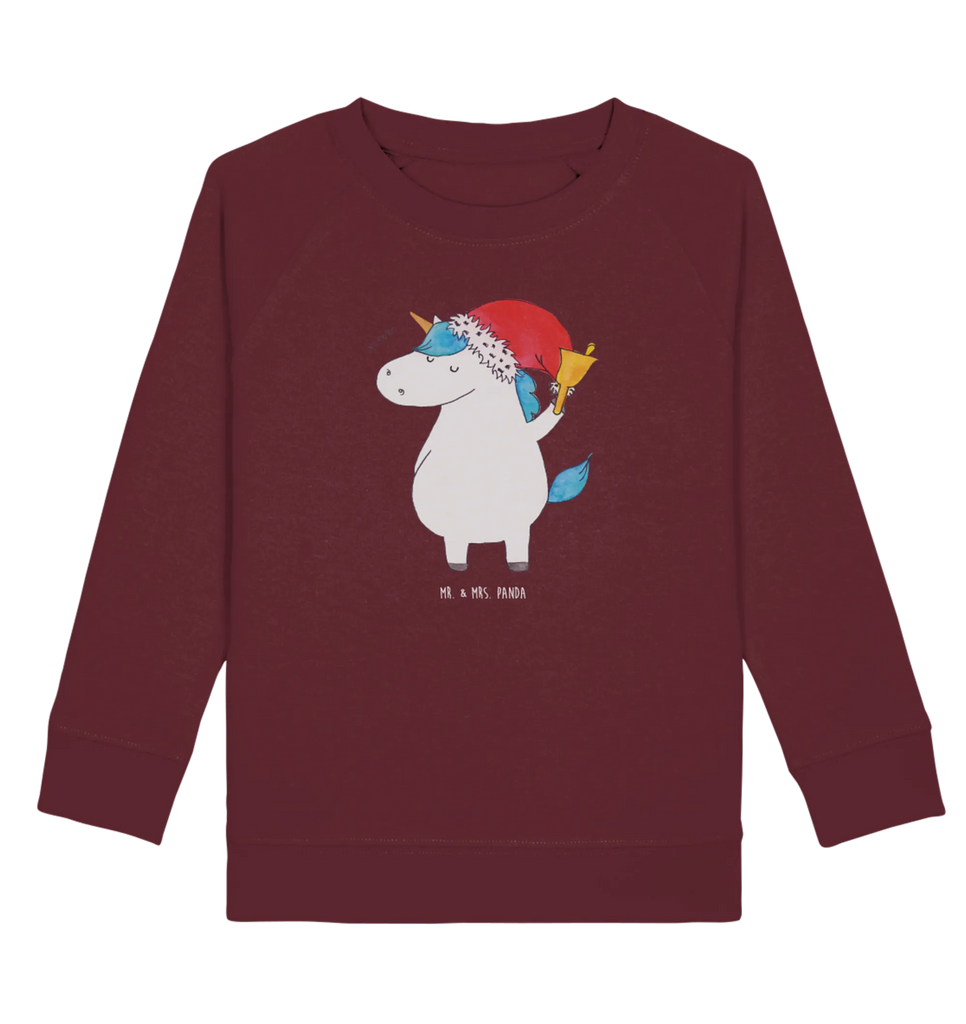 Organic Kinder Pullover Einhorn Weihnachtsmann Kinder Pullover, Kinder Sweatshirt, Jungen, Mädchen, Einhorn, Einhörner, Einhorn Deko, Unicorn, Gin, Schokolade, Schoki, Weihnachten, Weihnachtsmann, Nikolaus, Wunschzettel, Wunschliste, Feenstaub