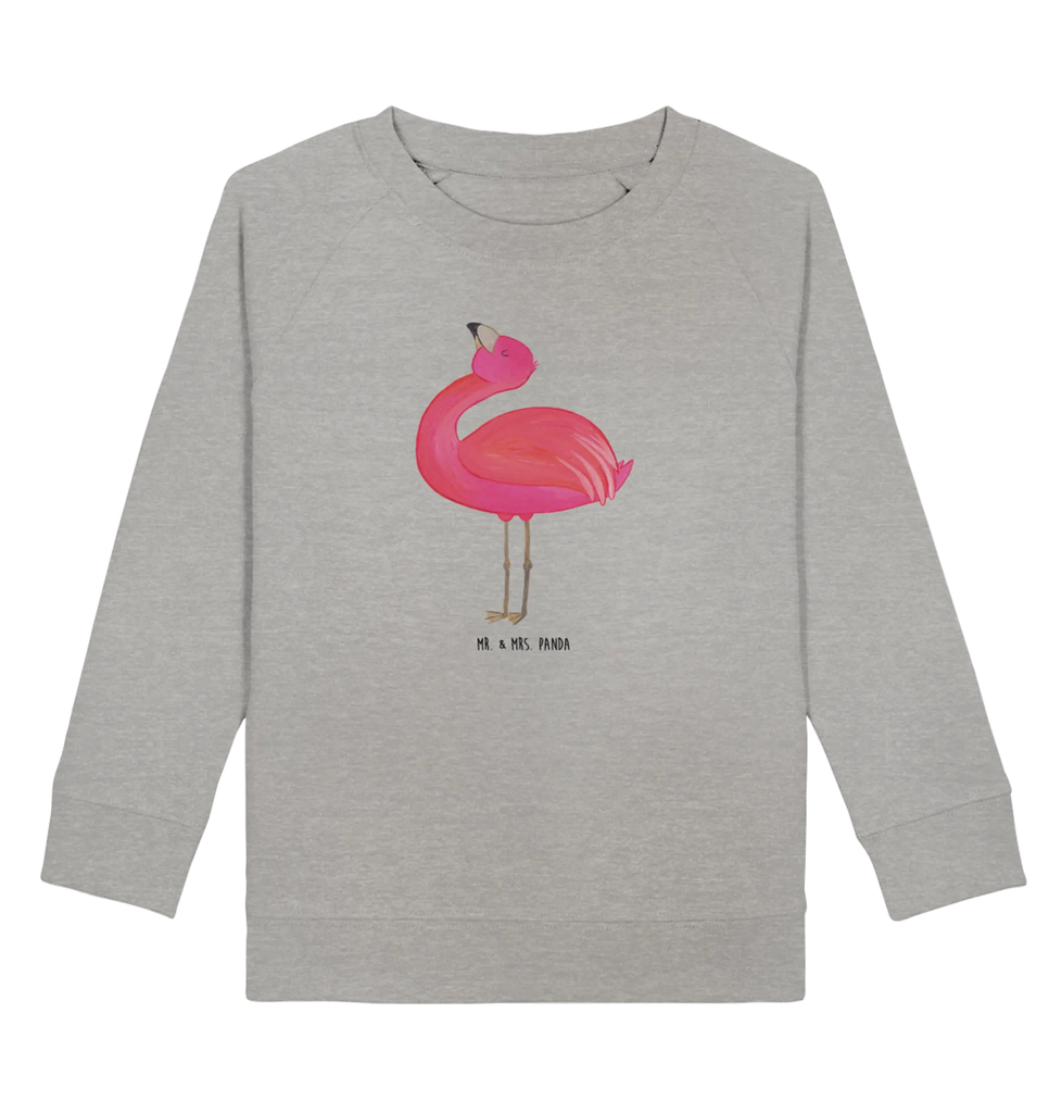 Organic Kinder Pullover Flamingo stolz Kinder Pullover, Kinder Sweatshirt, Jungen, Mädchen, Flamingo, stolz, Freude, Selbstliebe, Selbstakzeptanz, Freundin, beste Freundin, Tochter, Mama, Schwester