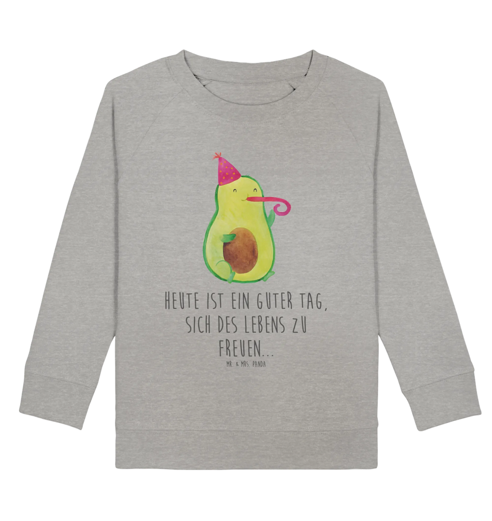 Organic Kinder Pullover Avocado Partyhupe Kinder Pullover, Kinder Sweatshirt, Jungen, Mädchen, Avocado, Veggie, Vegan, Gesund, Party, Feierlichkeit, Feier, Fete, Geburtstag, Gute Laune, Tröte