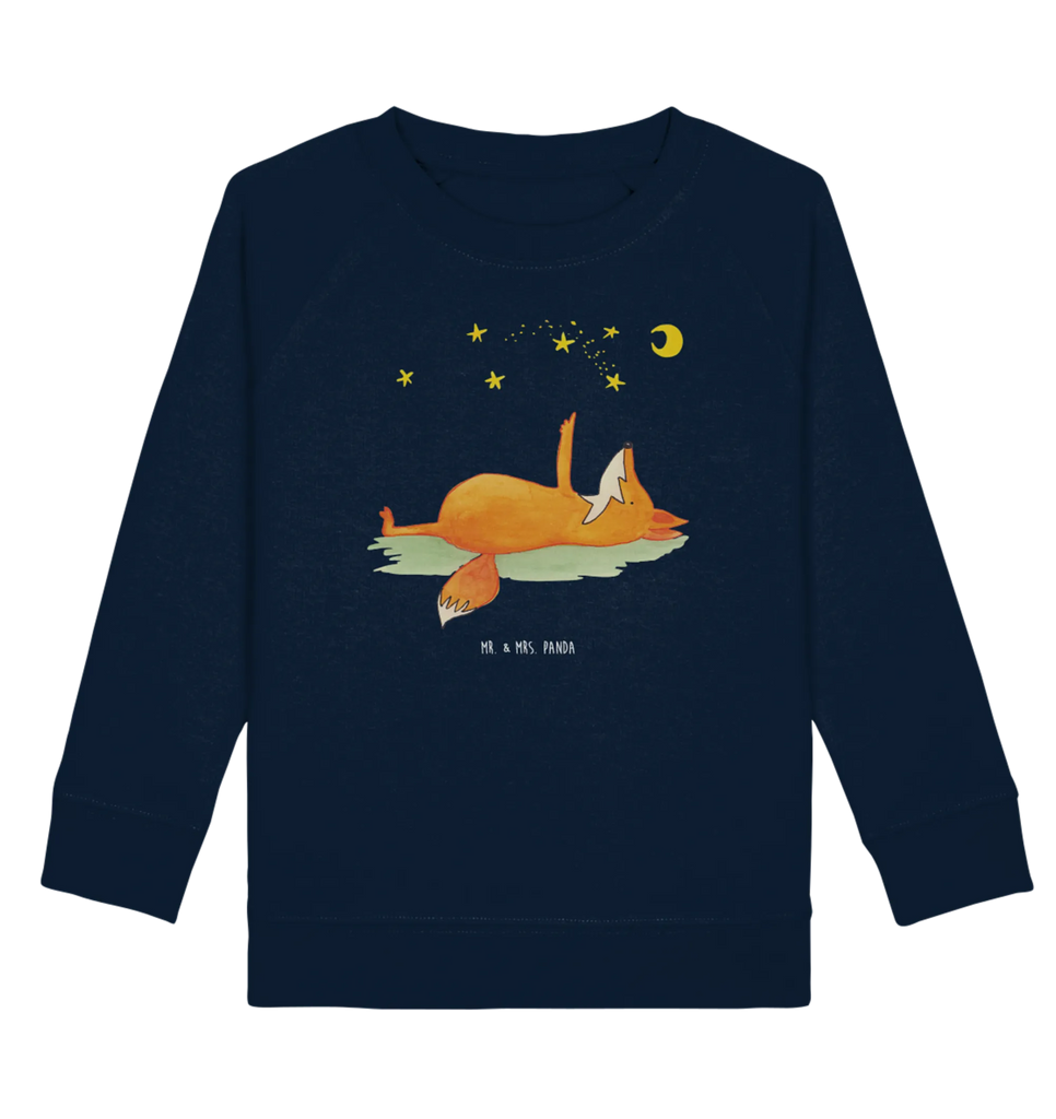 Organic Kinder Pullover Fuchs Sterne Kinder Pullover, Kinder Sweatshirt, Jungen, Mädchen, Fuchs, Füchse, tröstende Worte, Spruch positiv, Spruch schön, Romantik, Always Look on the Bright Side of Life