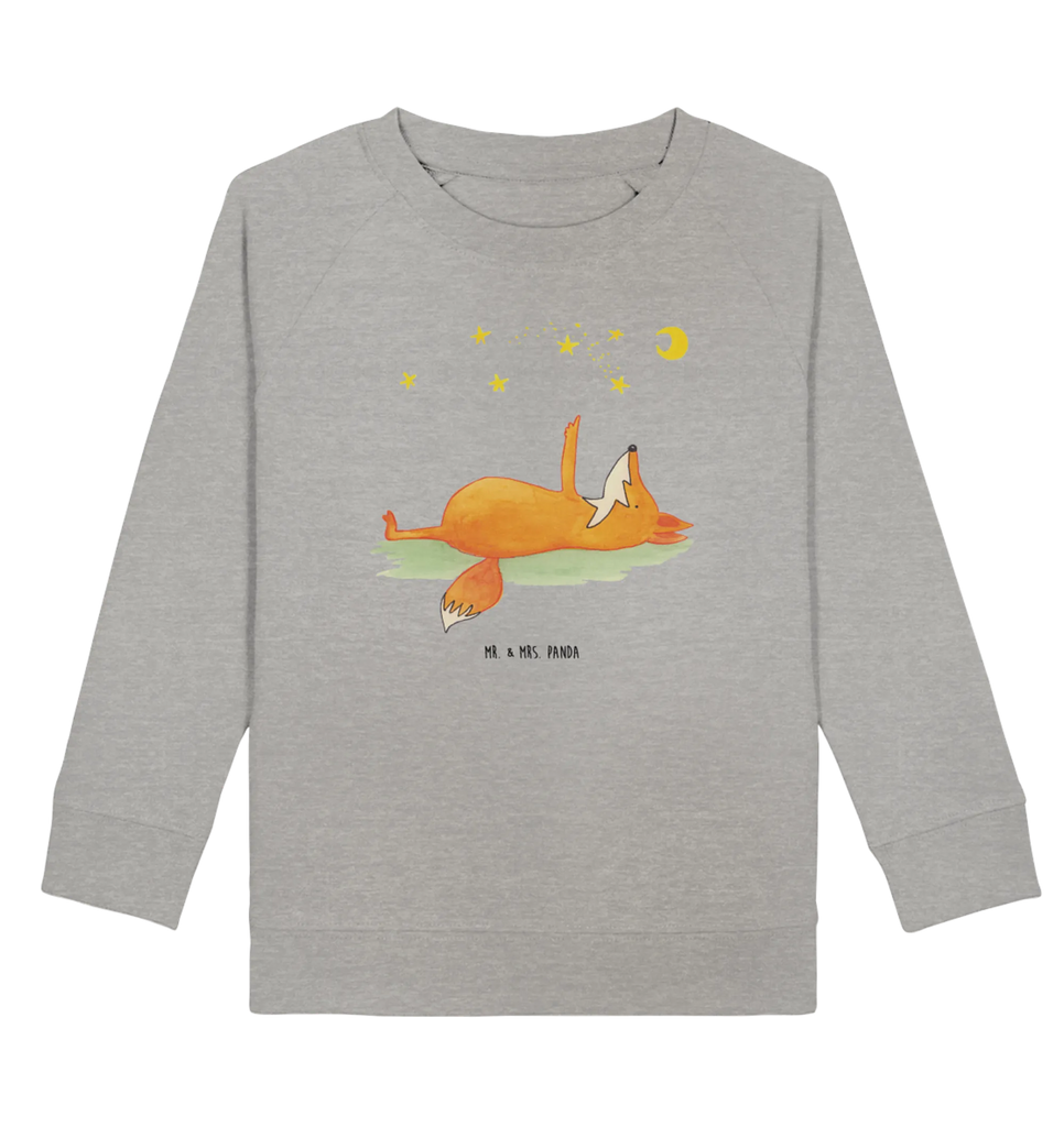 Organic Kinder Pullover Fuchs Sterne Kinder Pullover, Kinder Sweatshirt, Jungen, Mädchen, Fuchs, Füchse, tröstende Worte, Spruch positiv, Spruch schön, Romantik, Always Look on the Bright Side of Life