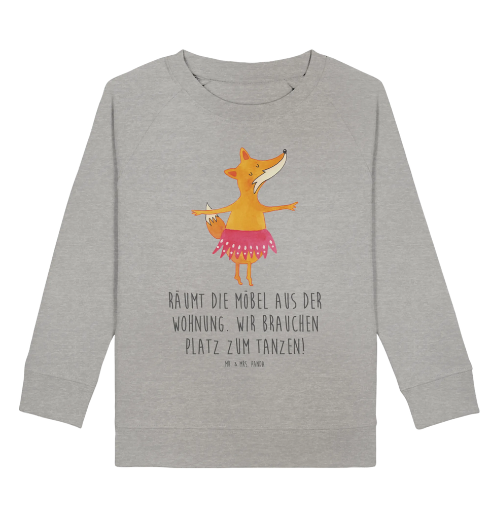 Organic Kinder Pullover Fuchs Ballerina Kinder Pullover, Kinder Sweatshirt, Jungen, Mädchen, Fuchs, Fuchs Spruch, Füchse, Füchsin, Ballerina, Ballett, Tänzerin, Tanzen, Party, Einladung, Geburtstag