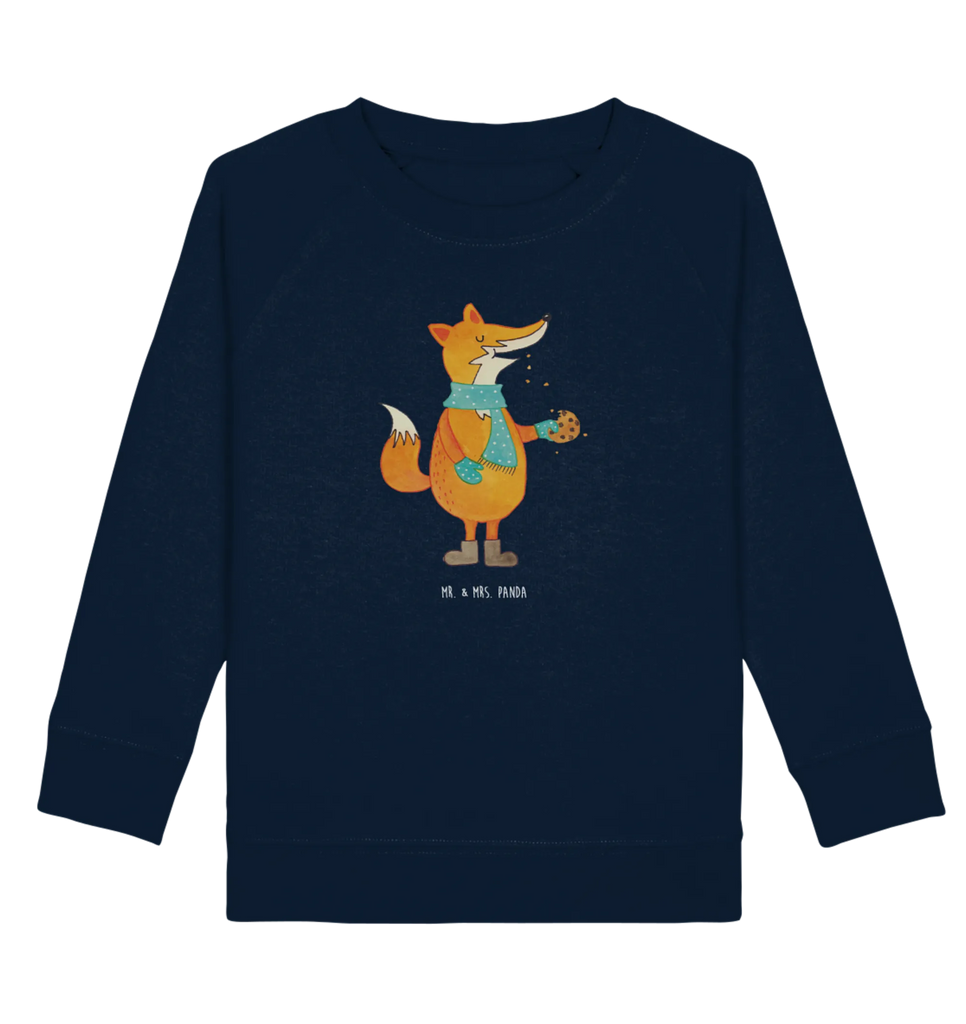 Organic Kinder Pullover Fuchs Keks Kinder Pullover, Kinder Sweatshirt, Jungen, Mädchen, Fuchs, Füchse, Backen Spruch, Kekse, Winter, Weihnachtszeit, Plätzchen, Liebe, Küche Deko