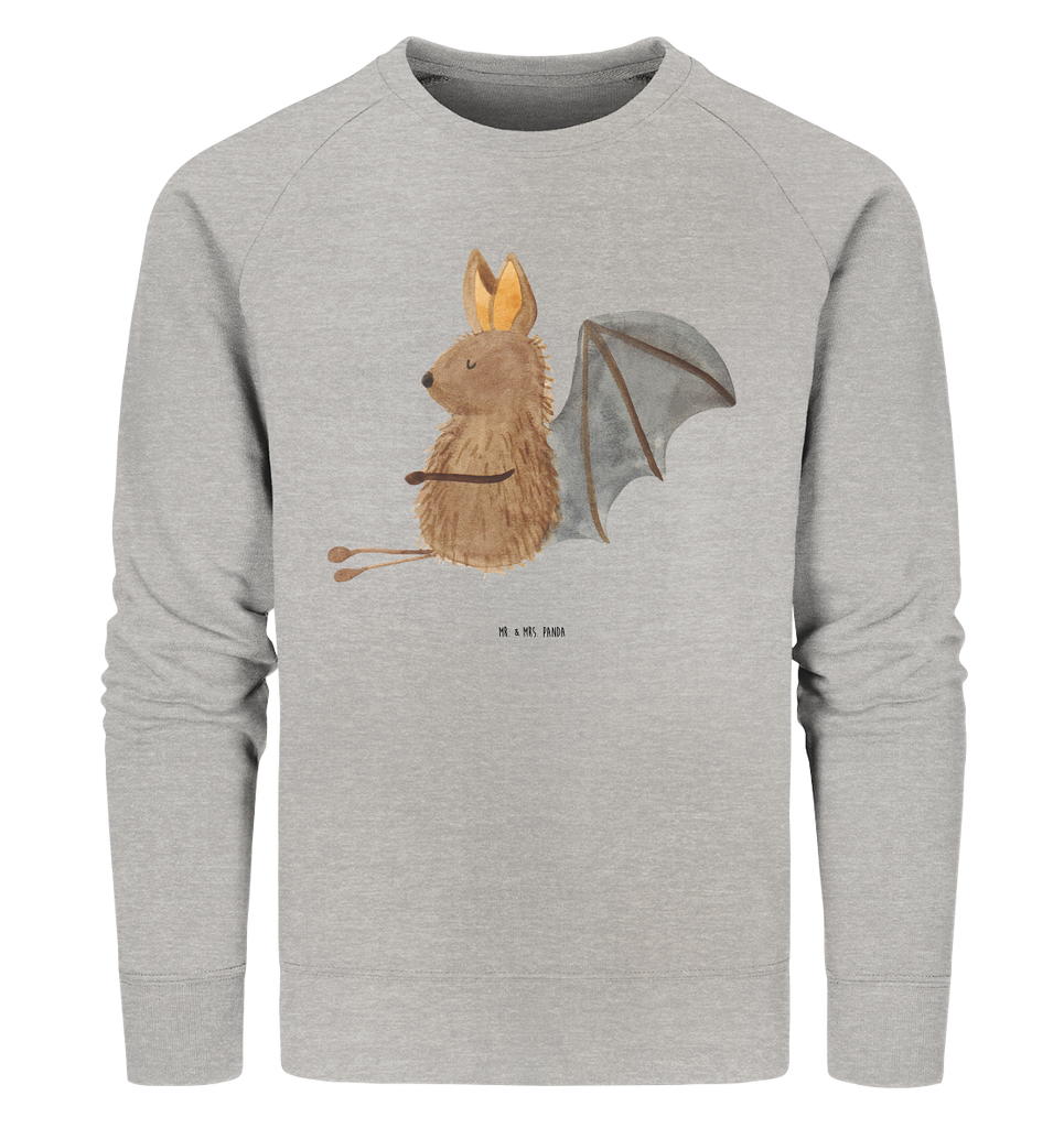 Organic Pullover Fledermaus Sitzen Pullover, Pullover Männer, Pullover Frauen, Sweatshirt, Sweatshirt Männer, Sweatshirt Frauen, Unisex, Tiermotive, Gute Laune, lustige Sprüche, Tiere, Fledermaus, Fledermäuse, Motivation, entspannen