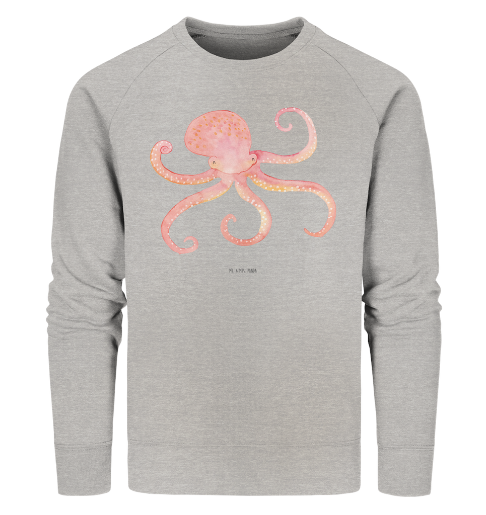 Organic Pullover Tintenfisch Pullover, Pullover Männer, Pullover Frauen, Sweatshirt, Sweatshirt Männer, Sweatshirt Frauen, Unisex, Tiermotive, Gute Laune, lustige Sprüche, Tiere, Meer, Meerestier, Krake, Tintenfisch, Arme, Wasser, Ozean