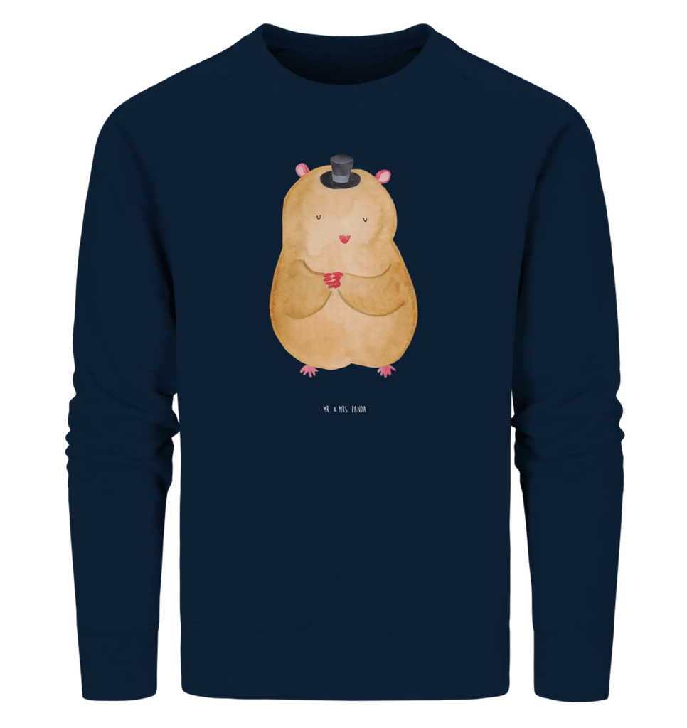 Organic Pullover Hamster Hut Pullover, Pullover Männer, Pullover Frauen, Sweatshirt, Sweatshirt Männer, Sweatshirt Frauen, Unisex, Tiermotive, Gute Laune, lustige Sprüche, Tiere, Hamster, Hut, Magier, Zylinder, Zwerghamster, Zauberer