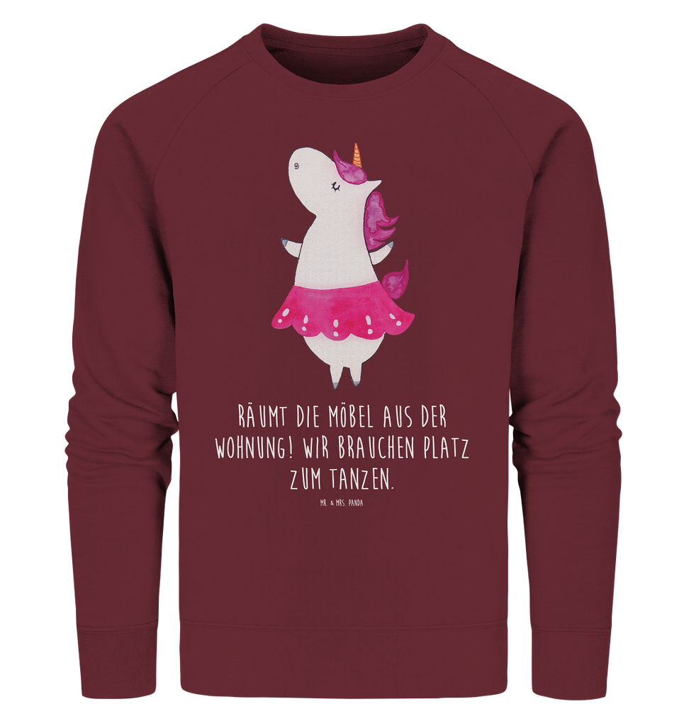 Organic Pullover Einhorn Ballerina Pullover, Pullover Männer, Pullover Frauen, Sweatshirt, Sweatshirt Männer, Sweatshirt Frauen, Unisex, Einhorn, Einhörner, Einhorn Deko, Pegasus, Unicorn, Tanzen, Ballerina, Party, Wohnung, Spaß, Feiern, Geburtstag, Tänzerin, Lebenslust, Lebensfreude