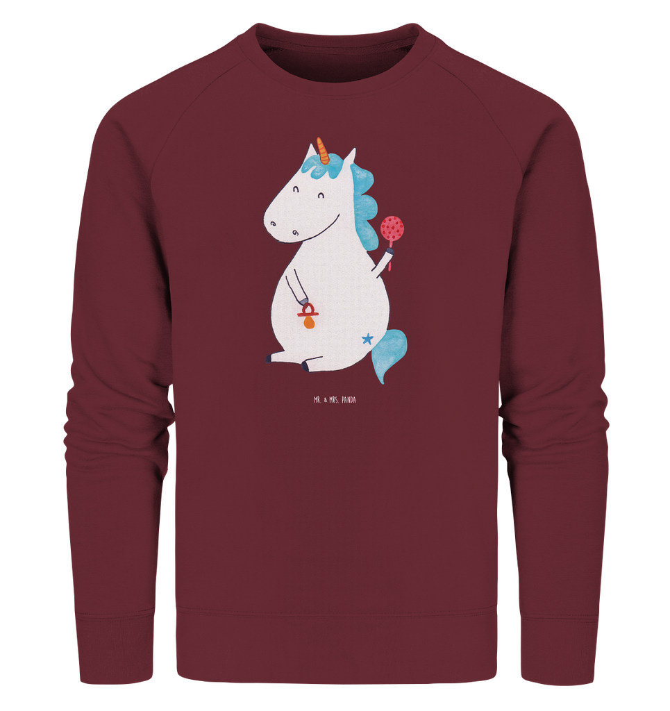 Organic Pullover Einhorn Baby Pullover, Pullover Männer, Pullover Frauen, Sweatshirt, Sweatshirt Männer, Sweatshirt Frauen, Unisex, Einhorn, Einhörner, Einhorn Deko, Pegasus, Unicorn, Mutter, Geburt, Geburtstag, erstes Kind, Baby, Babyglück, Nachwuchs, Eltern, Party, Kind, Schnuller