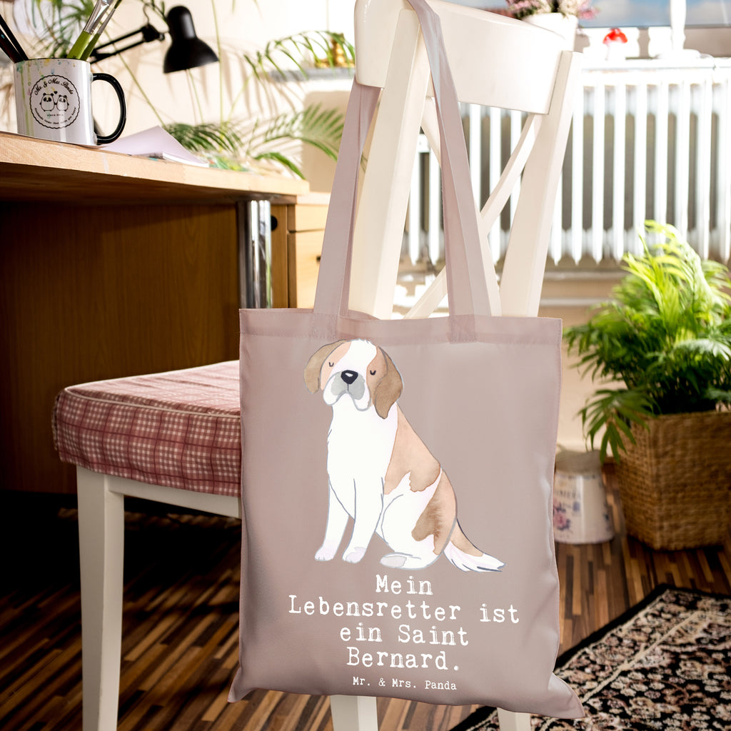 Tragetasche Saint Bernard Lebensretter Beuteltasche, Beutel, Einkaufstasche, Jutebeutel, Stoffbeutel, Tasche, Shopper, Umhängetasche, Strandtasche, Schultertasche, Stofftasche, Tragetasche, Badetasche, Jutetasche, Einkaufstüte, Laptoptasche, Hund, Hunderasse, Rassehund, Hundebesitzer, Geschenk, Tierfreund, Schenken, Welpe, St. Bernhardshund, Chien du Saint-Bernard, Saint Bernard Dog, Perro San Bernardo, Saint Bernard